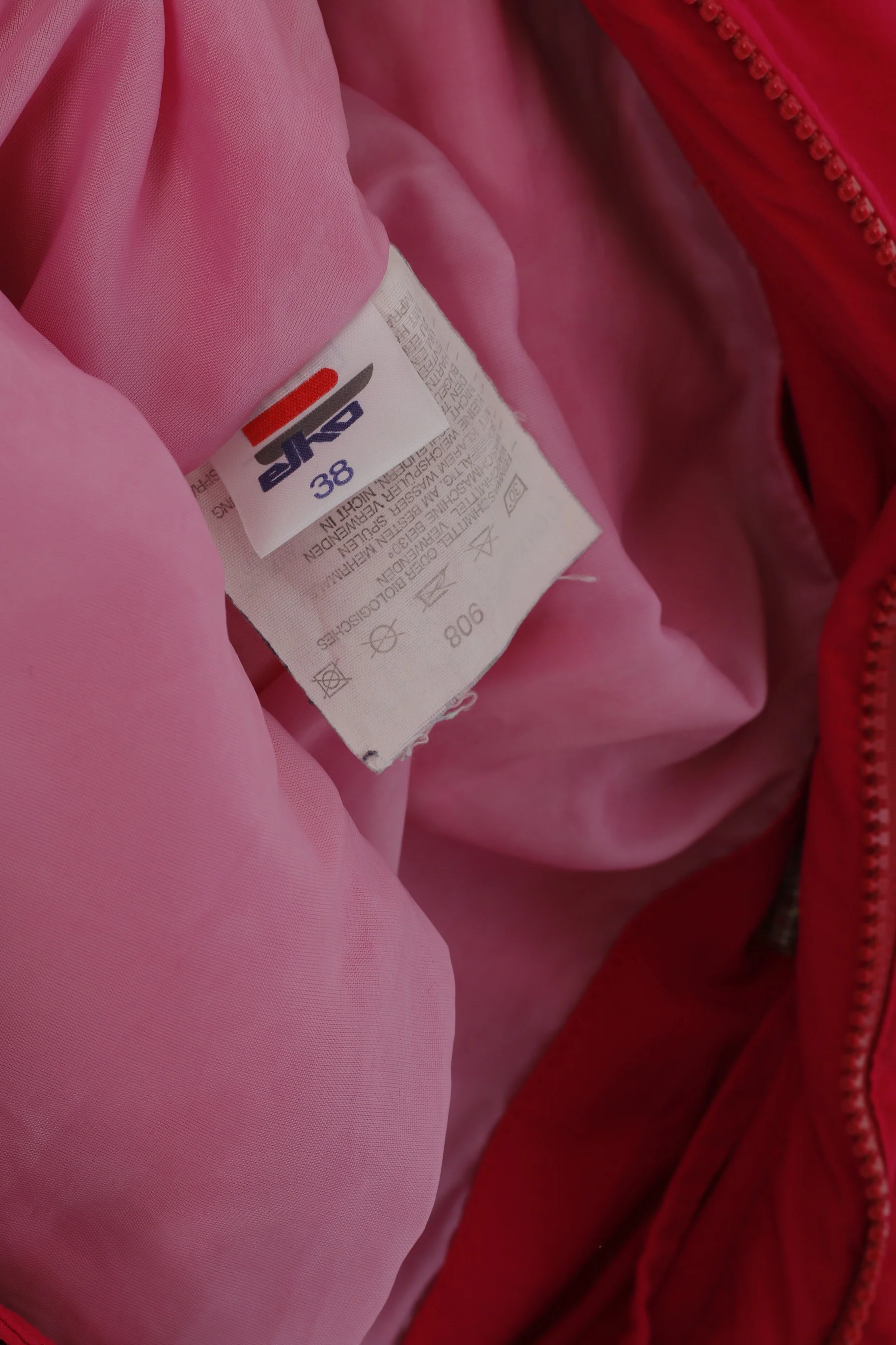 Elho Women 38 M Jacket Vintage Amaranth Gore Tex Waterproof '90 Anorak Coat - Image 5