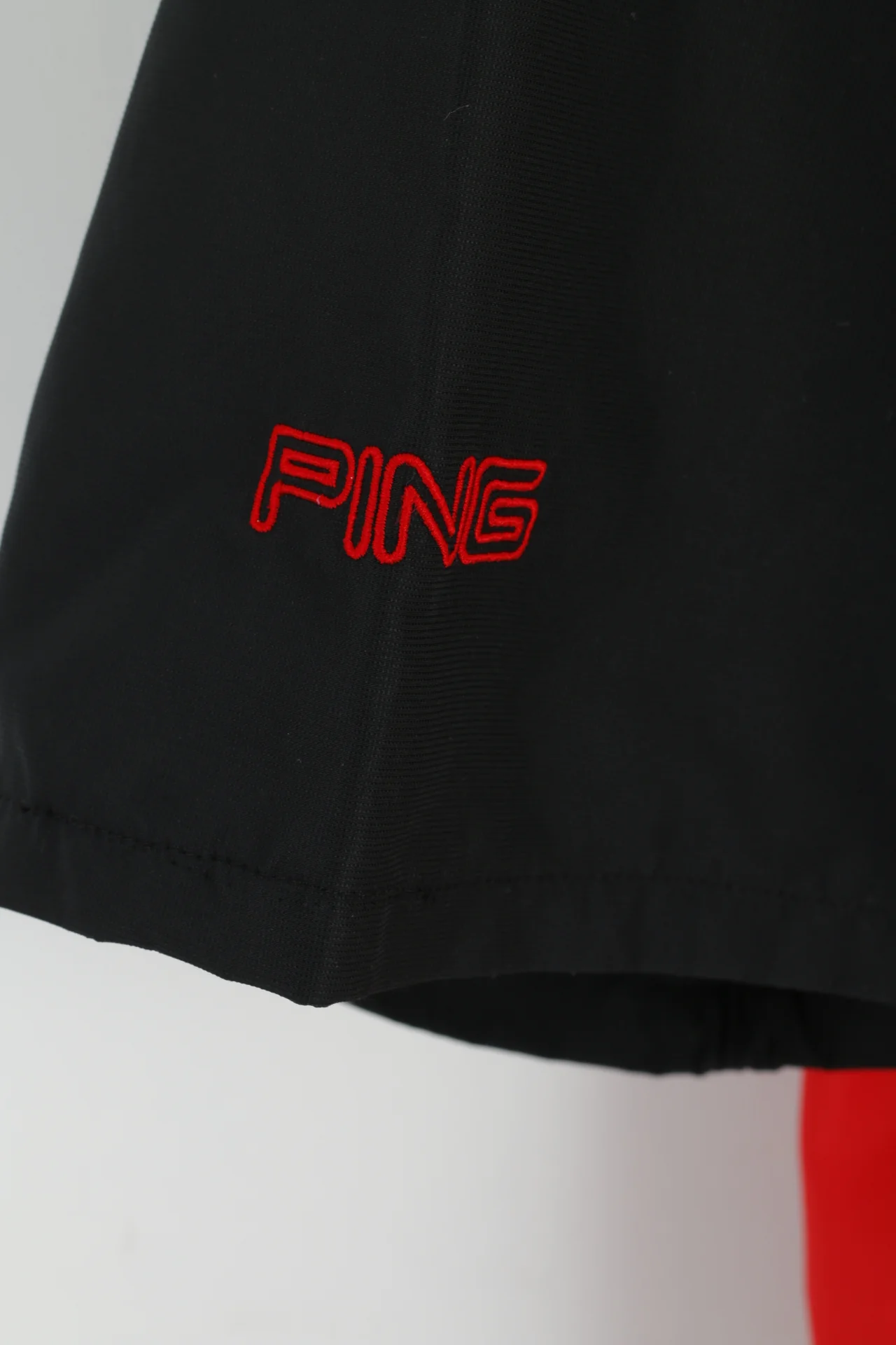 PING Collection Men L Golf Jacket Short Sleeve Red Full Zipper Bomber Top Activewear - Image 4