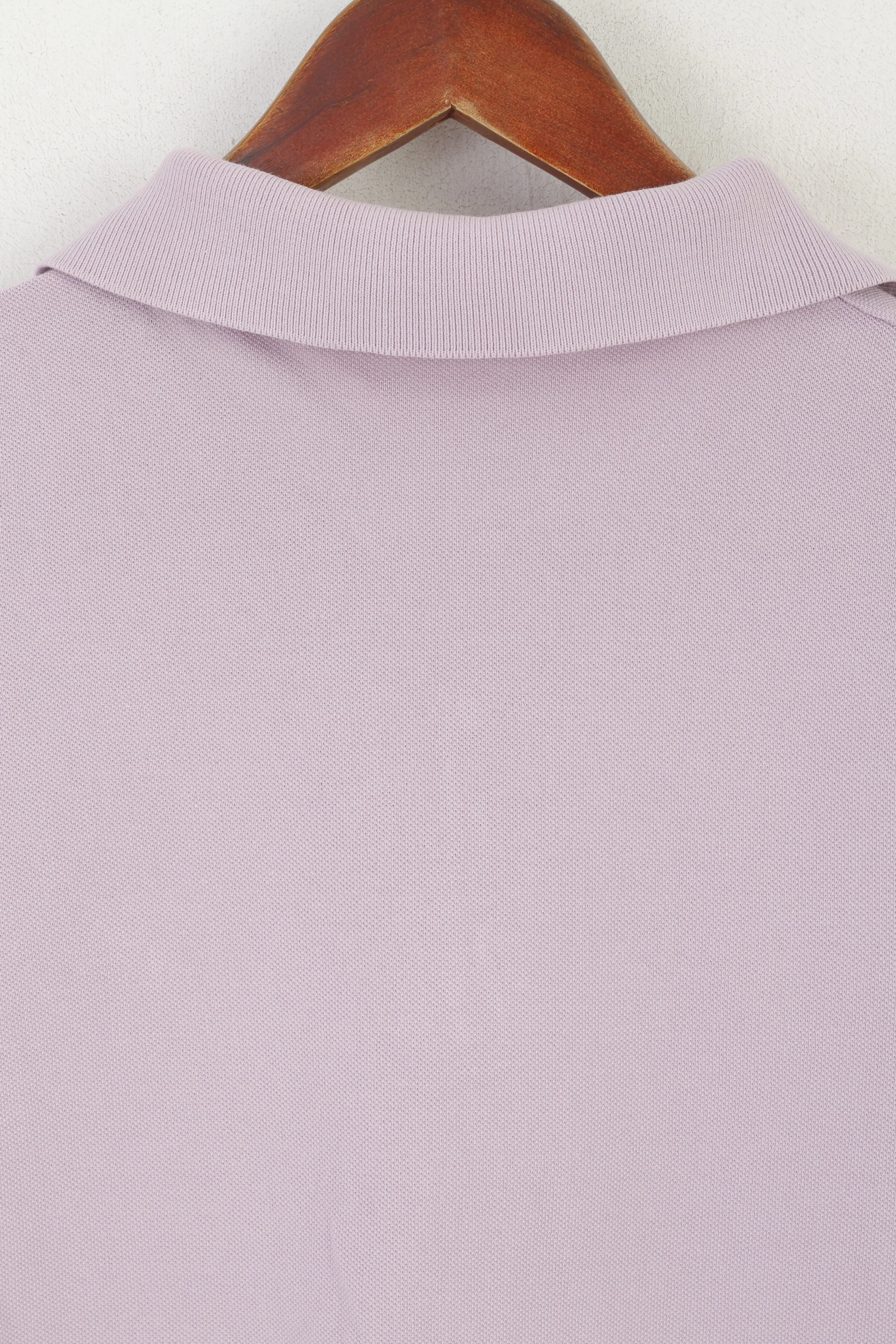 United Colors Of Benetton Women L (M) Polo Shirt Violet Cotton Vintage Sport Top - Image 5
