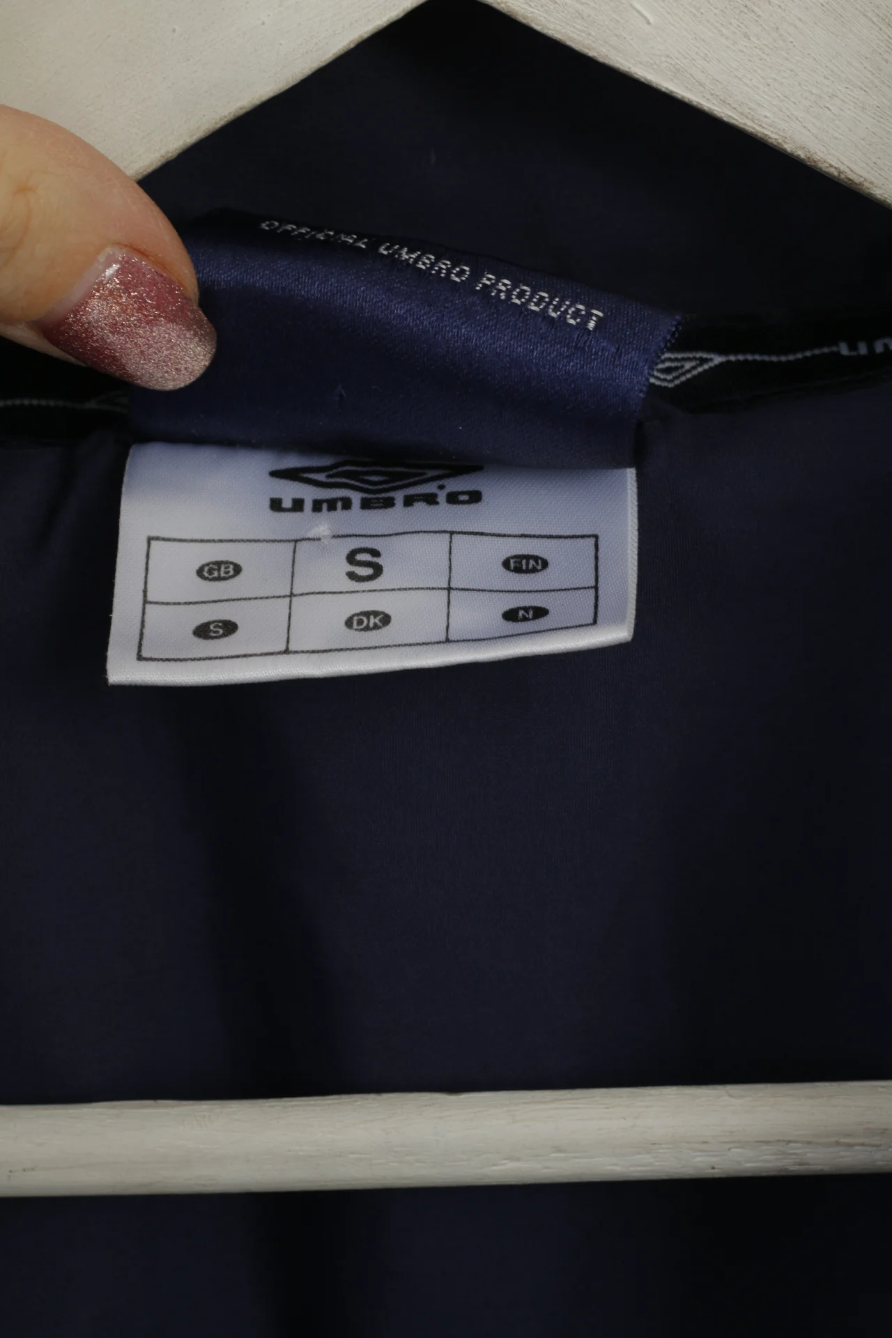 Umbro Men S (M) Jacket Navy Mesh Lined Active Sportswear Bomber Zip Up Top - Image 4