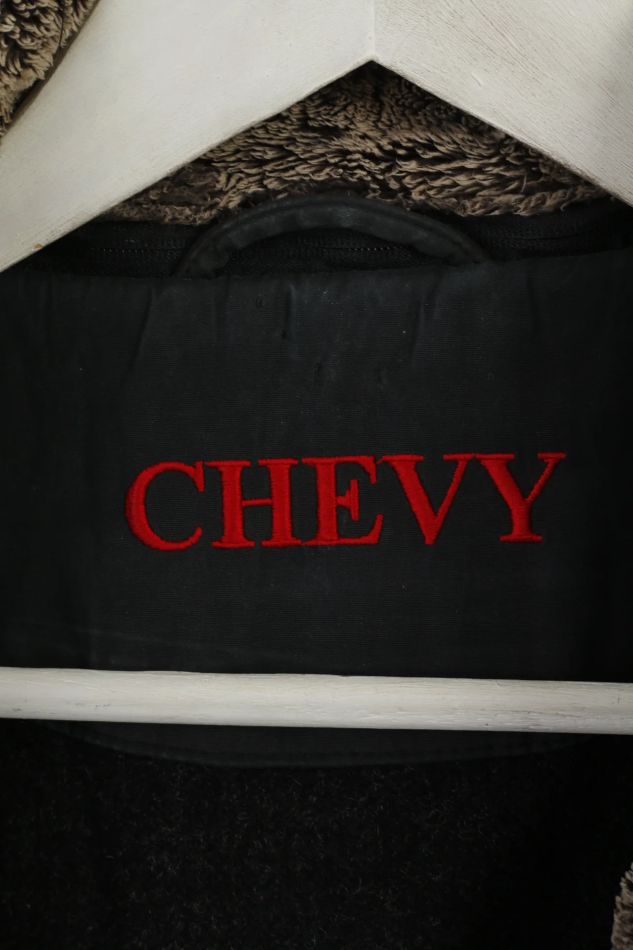 Chevy Men 50 L Jacket Black Harrington Padded Removable Lining Zippered Casual Top - Image 5