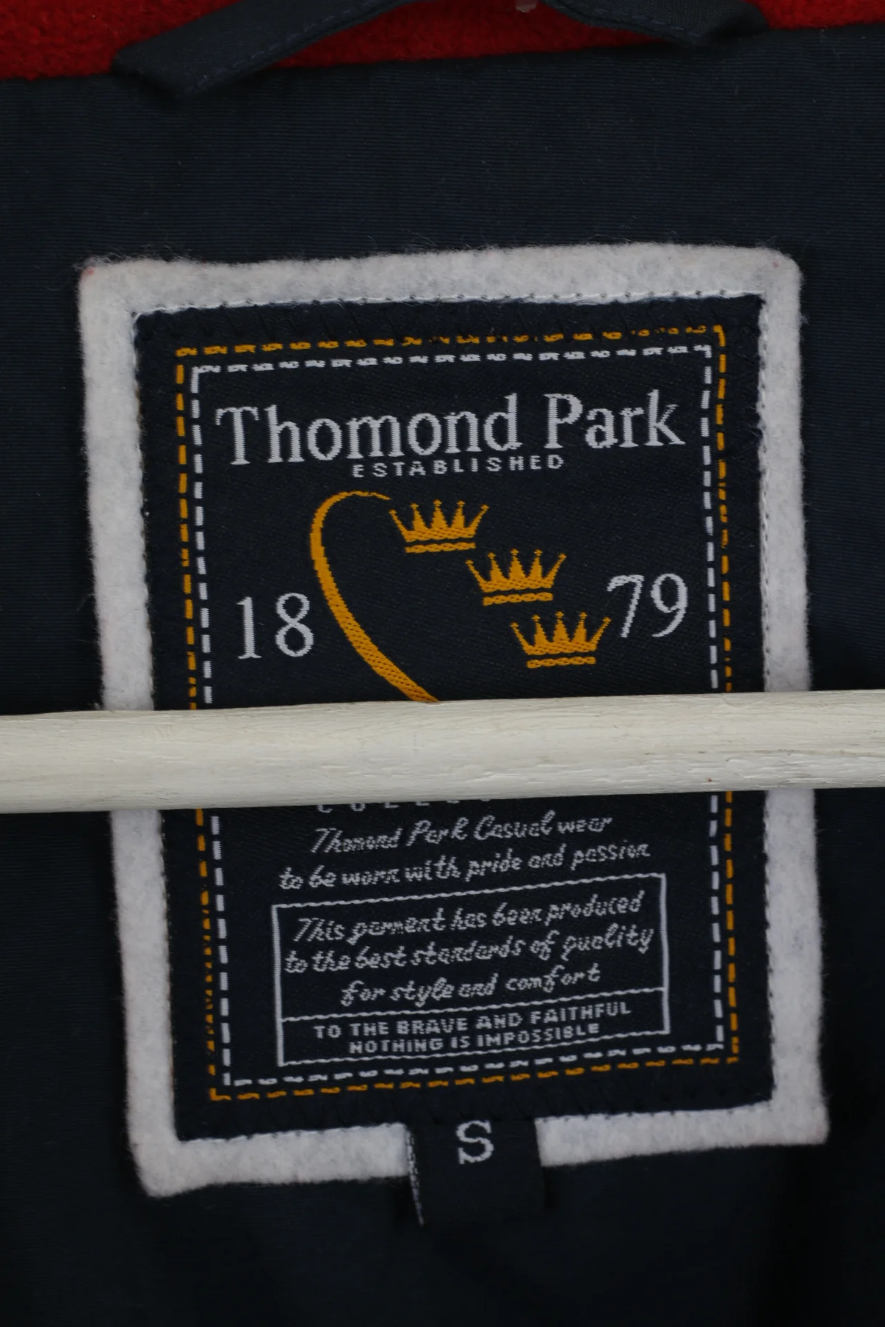 Thomond Park Men S Jacket Navy HarringtonMunster Rugby Fleece Lined Top - Image 4