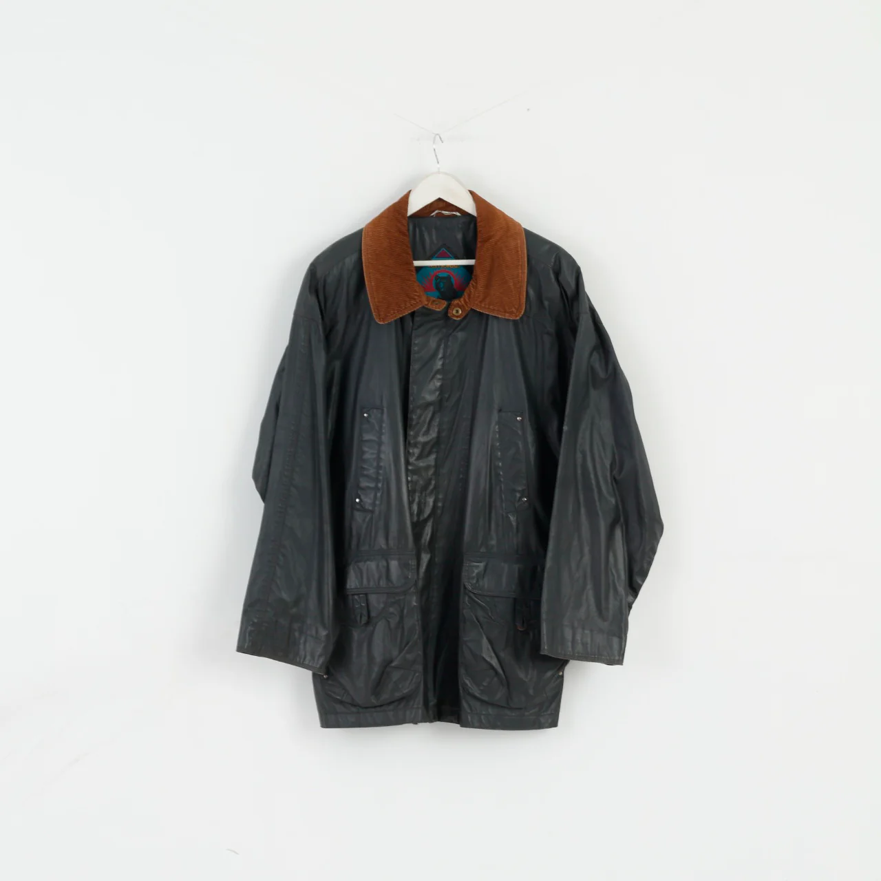 C&A Angelo Litrico National Park Men M (XL) Jacket Cotton Black Wax Classic Zip Up Top