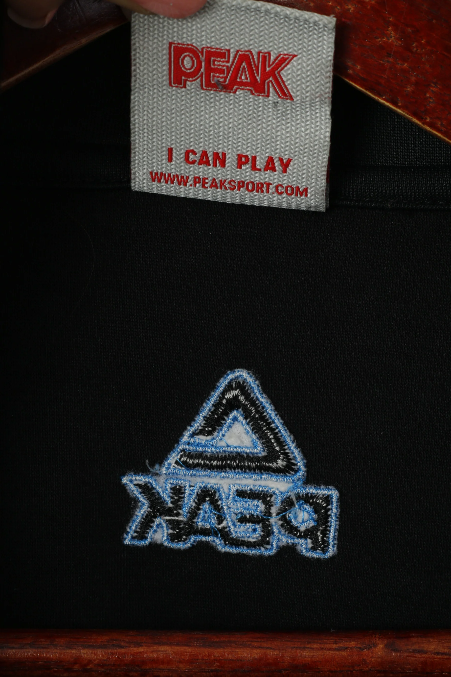 Fiba Peak Basketball Men 3XL (XL) Sweatshirt Black Shiny Full Zipper Sportswear Top - Image 5