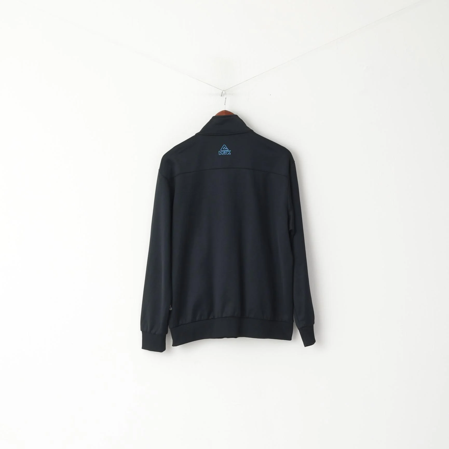 Fiba Peak Basketball Men 3XL (XL) Sweatshirt Black Shiny Full Zipper Sportswear Top - Image 7