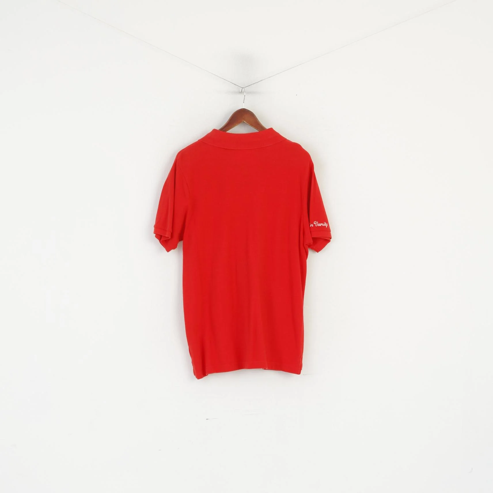 Ucla Men XL Polo Shirt Red Cotton Varsity Detailed Buttons Los Angeles Collegiate Top - Image 5