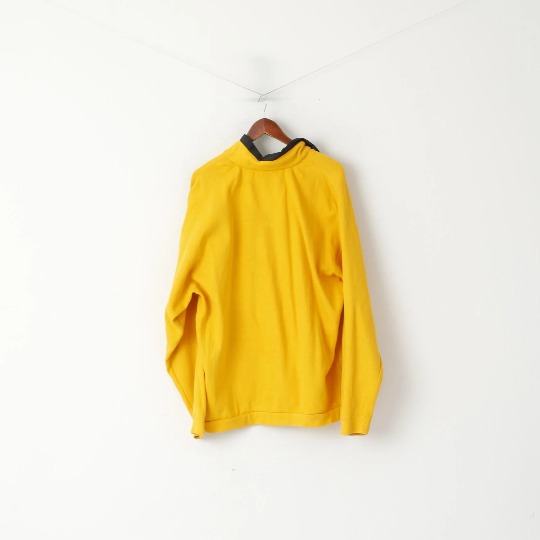 Columbia Sportswear Men L Sweatshirt Yellow Cotton Zip Neck Vintage 90s Sport Top - Image 7