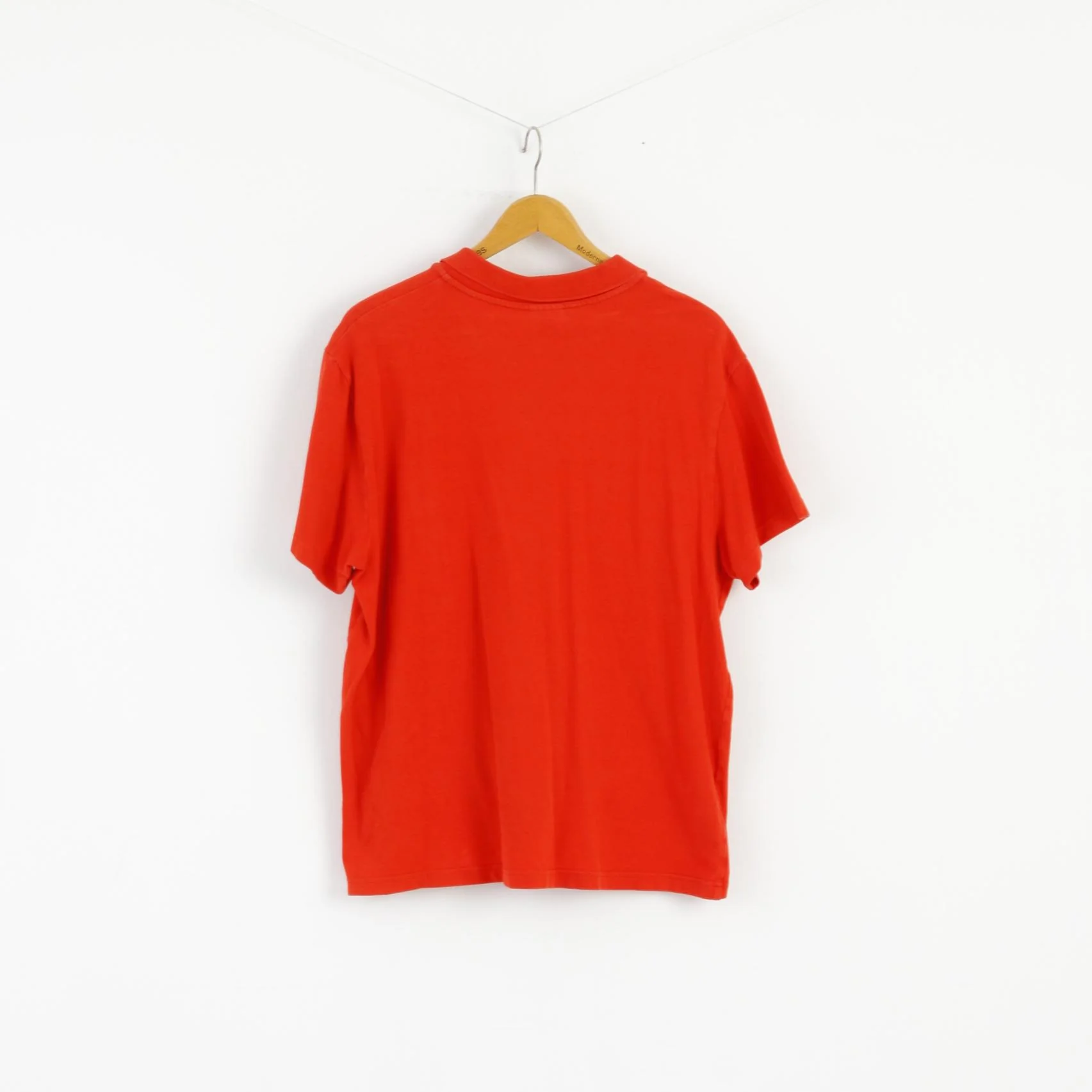 Puma Men XL Polo Shirt Orange Short Sleeve Cotton Stretch Sport Top - Image 6