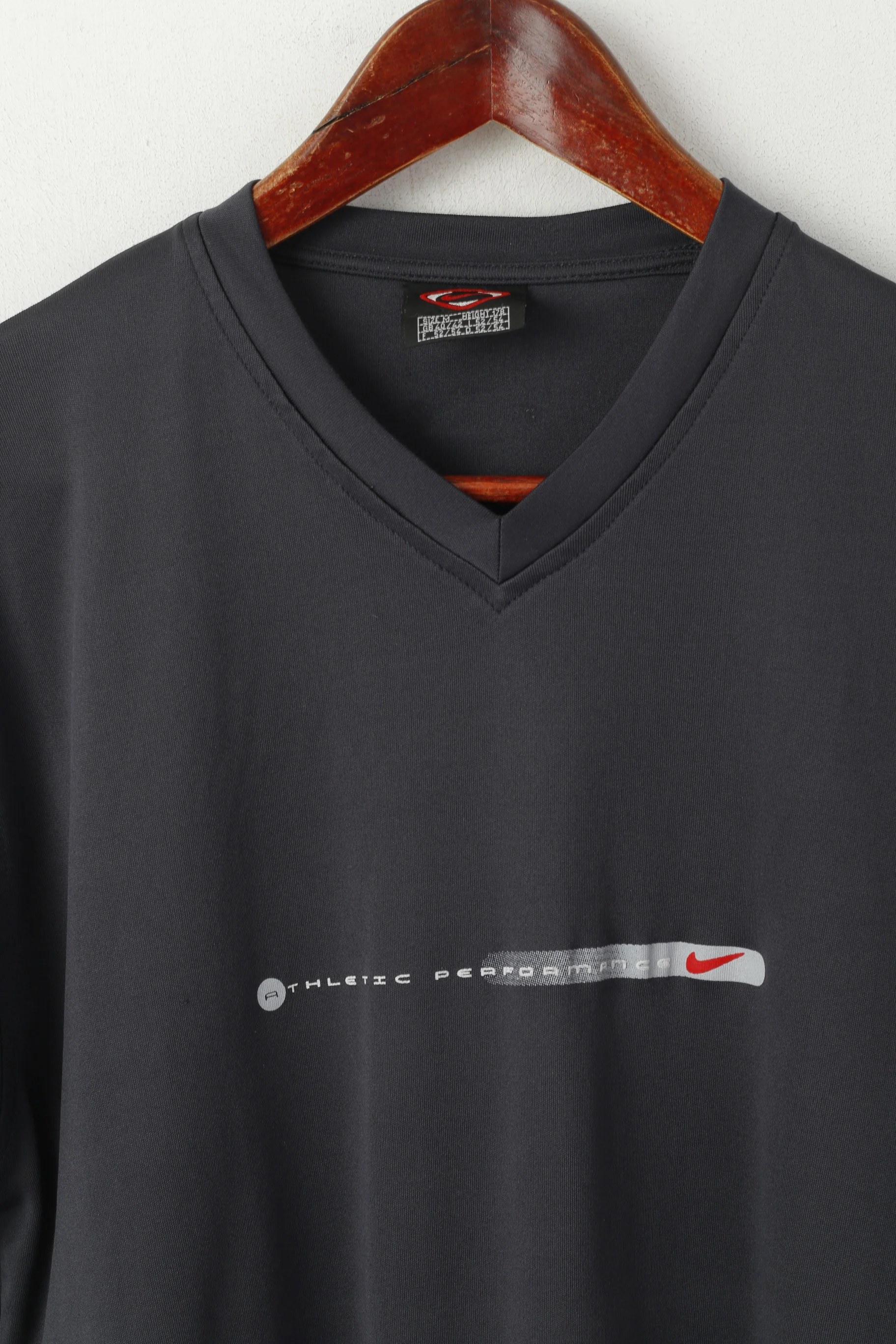 Nike Men M 178 Shirt Black Athletic Performance Sportswear Jersey Top - Image 2