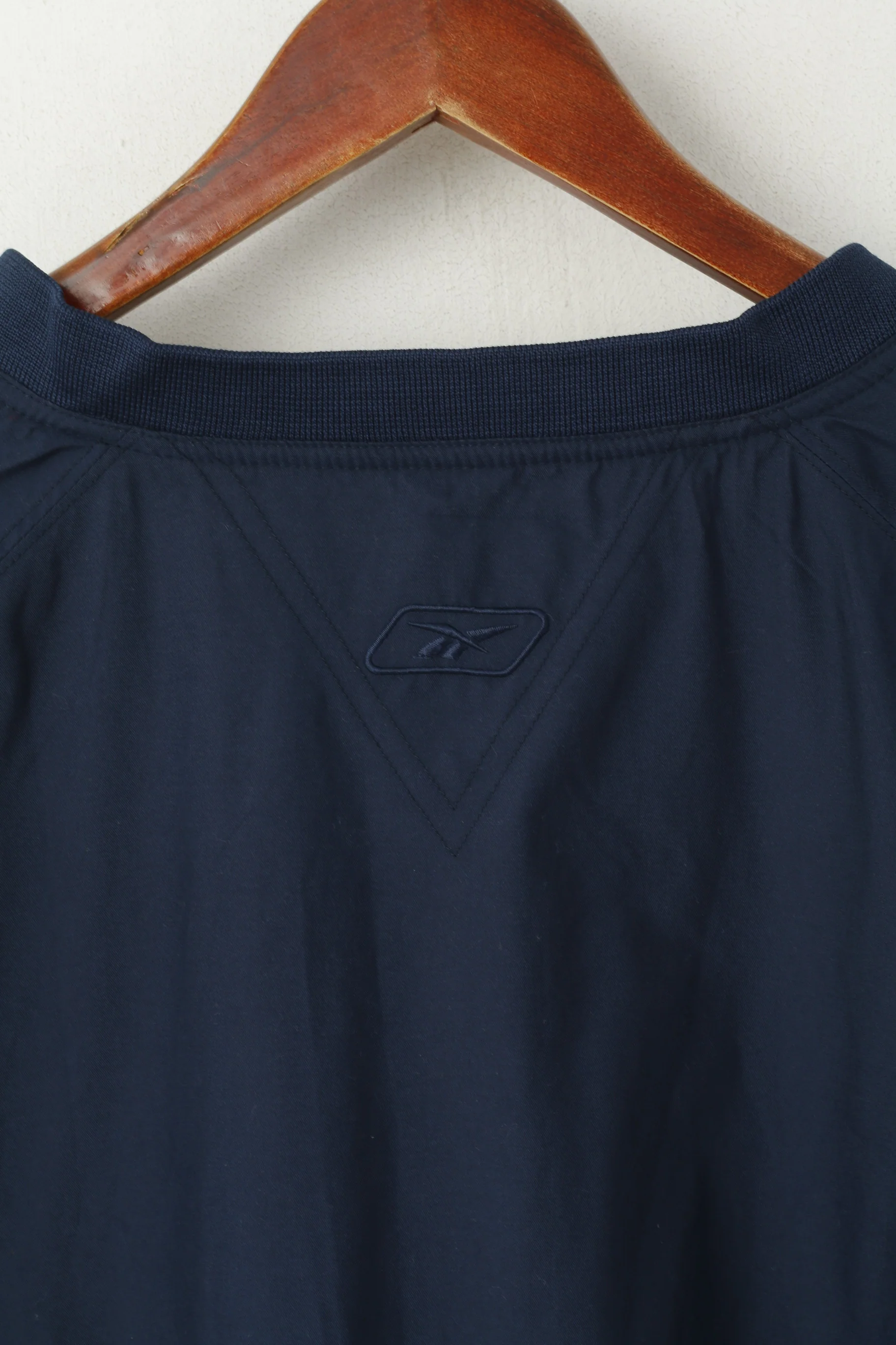 Reebok Golf Men L Pullover Jacket Navy Lightweight V Neck Activewear Top - Image 7