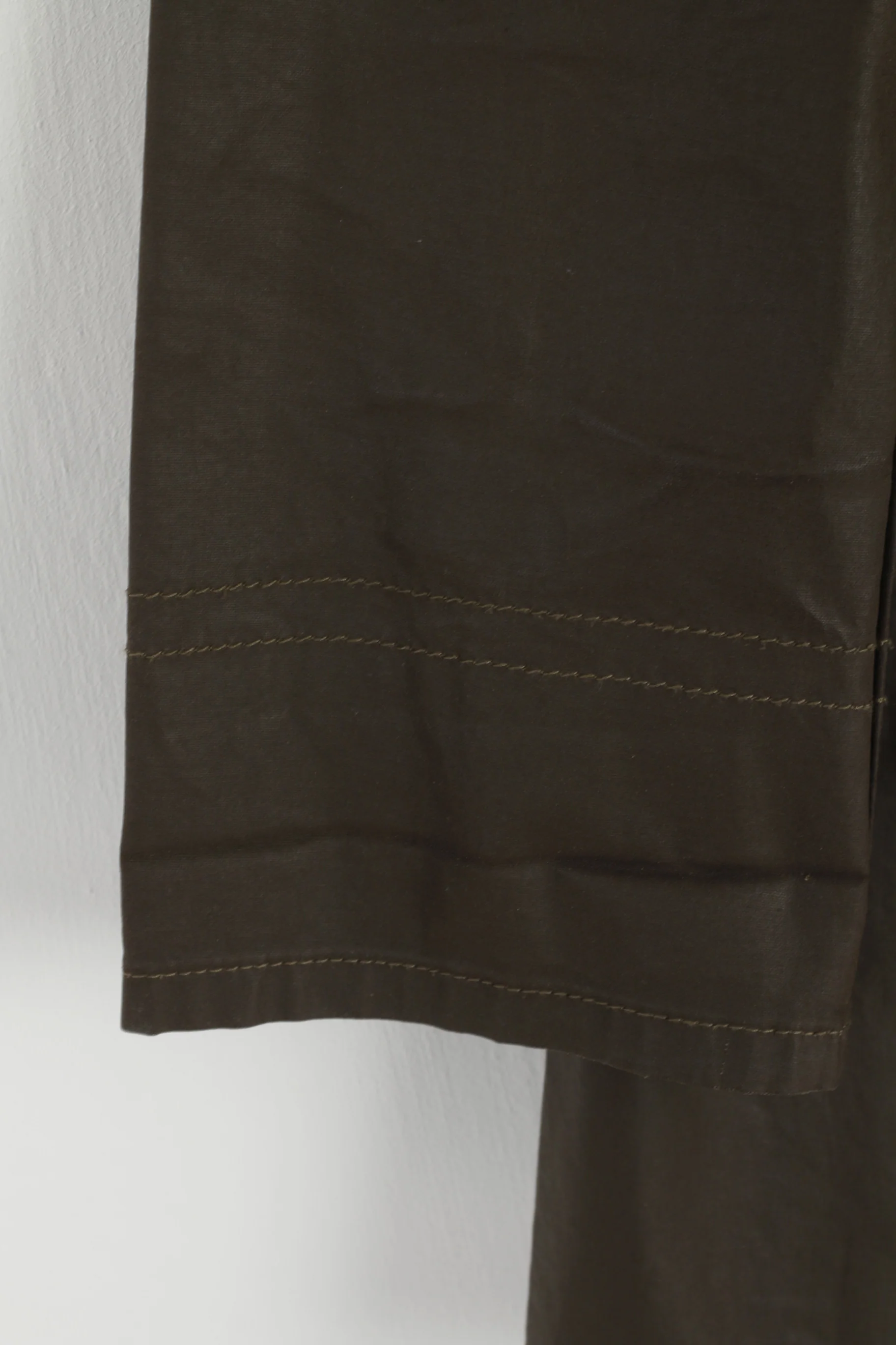 United Colors Of Benetton Women S Jacket Brown Cotton Trench Double Breasted Top - Image 3
