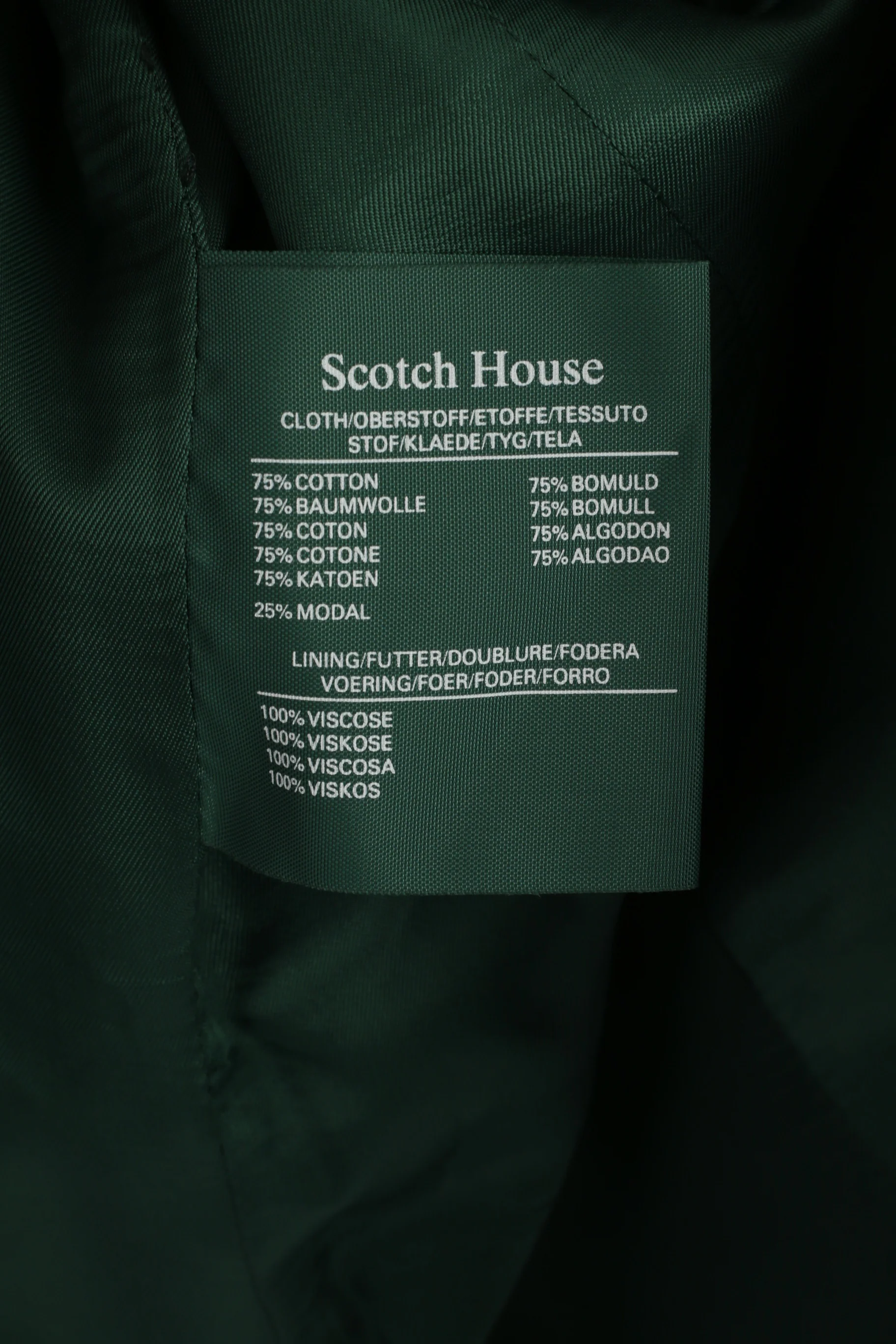 The Scotch House Women M Vest Bottle Green Cotton Three Buttons Retro Top - Image 5