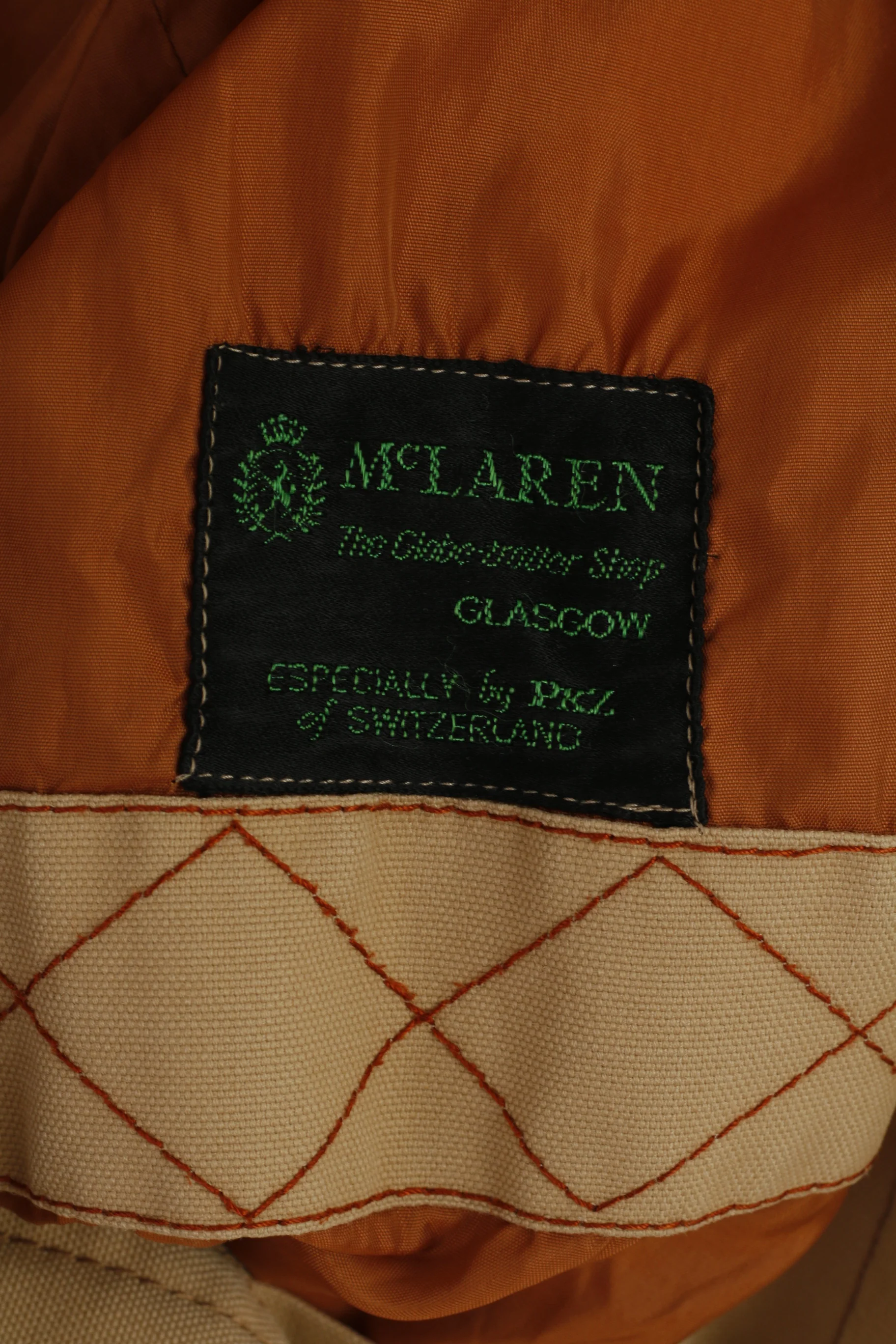 McLAREN Men 52 L Coat Beige Single Breasted Trevira Classic Soft PKZ Of Switzerland Top - Image 5