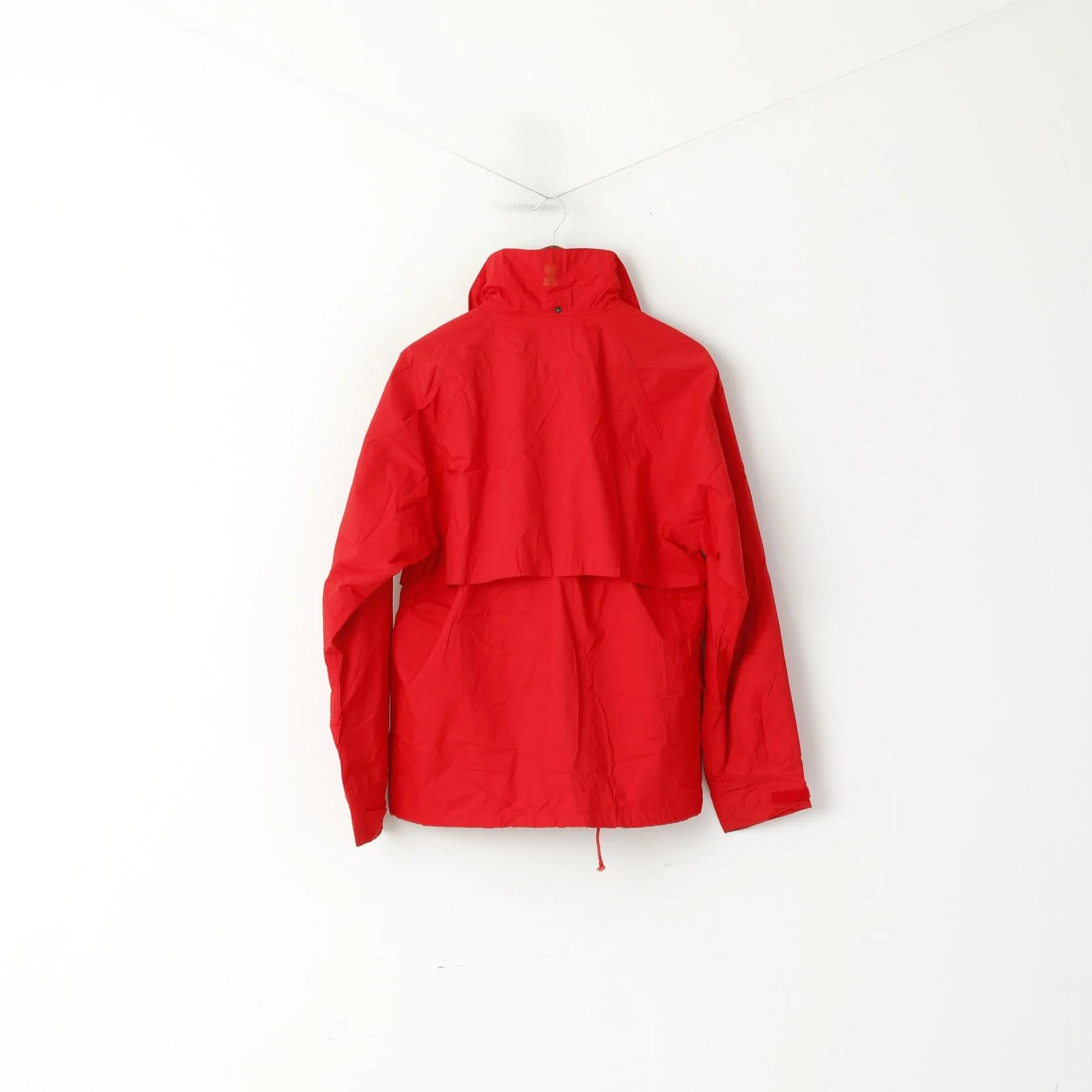 Helly Hansen Men S Jacket Red Vintage Lightweight Full Zipper Hooded Outdoor Unisex Top - Image 8