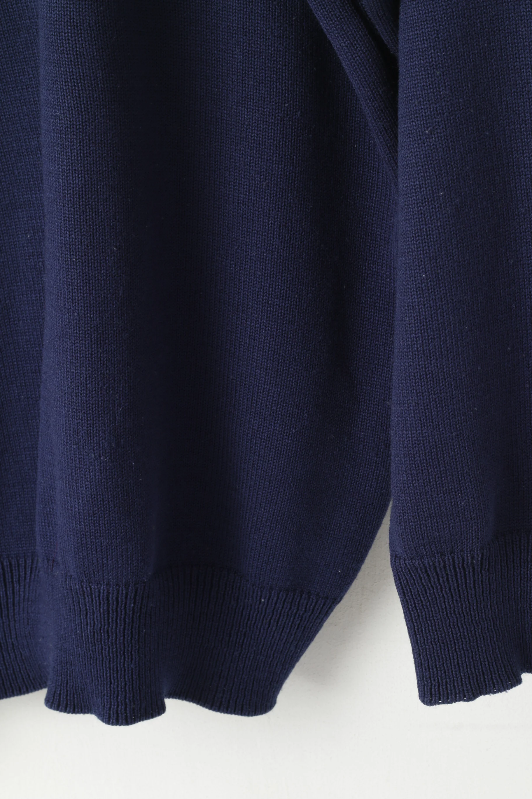 Lacoste Men XXL Jumper Navy Vintage 100% Cotton Crew Neck Classic Sweater - Image 6