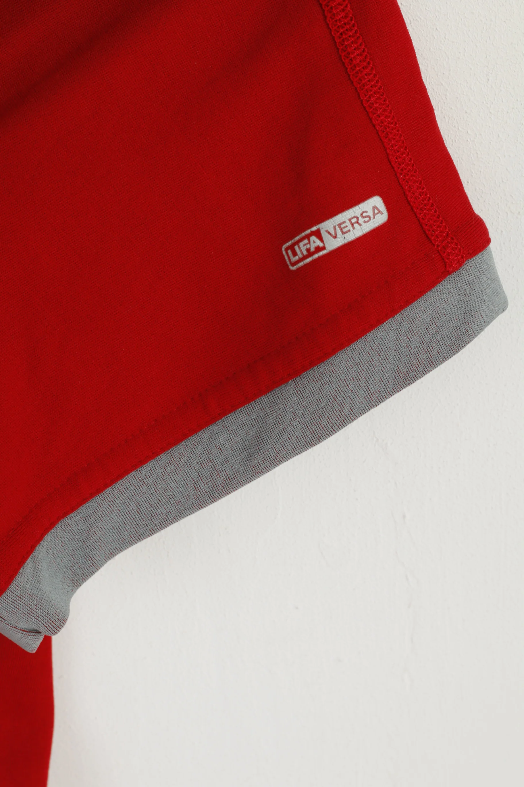 Helly Hansen Women XL Shirt Red Outdoor Lifa Versa Zip Neck Sailing Top - Image 3