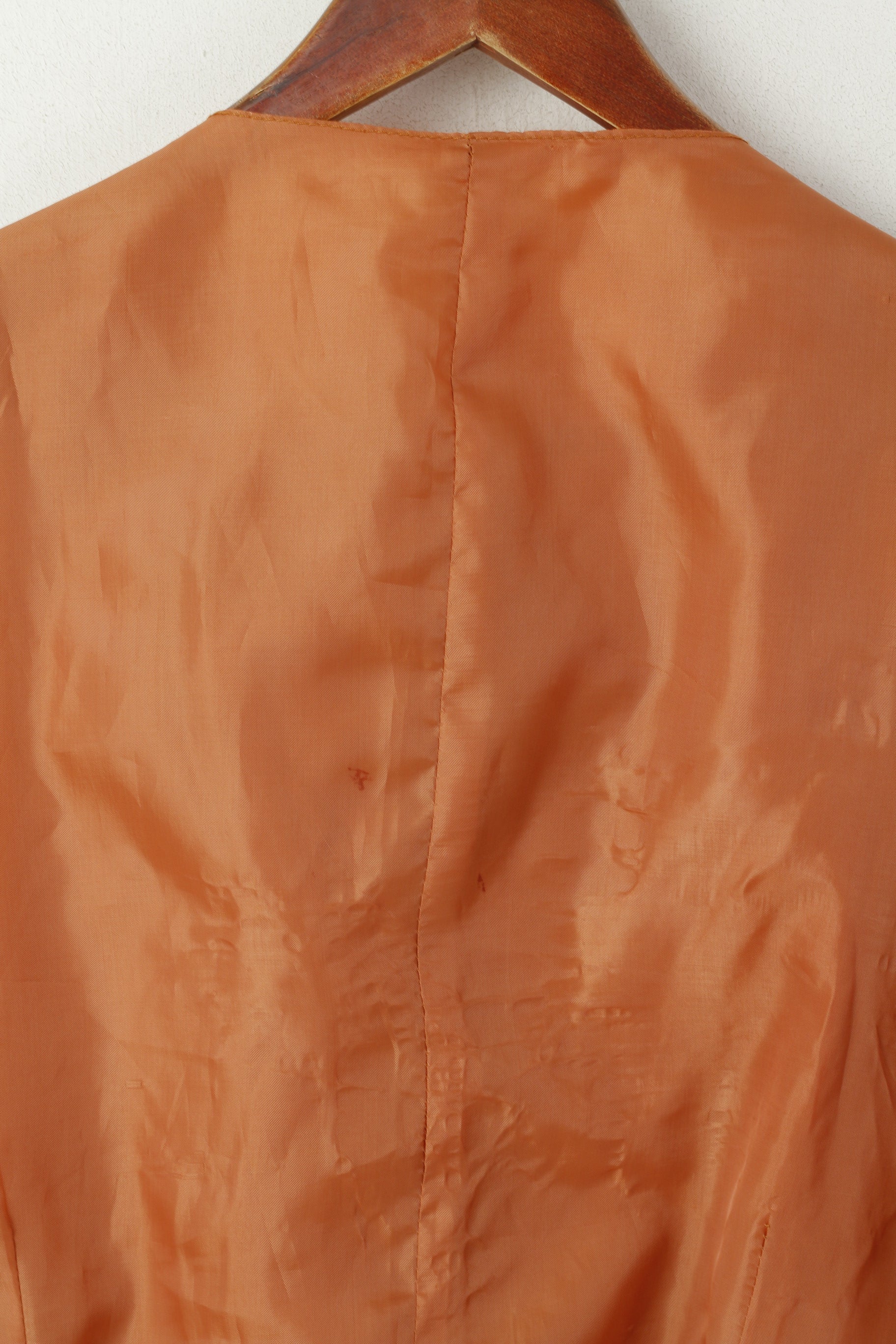 Vintage Men 52 L Leather Vest Vintage Camel Suede Single Breasted Waistcoat - Image 5