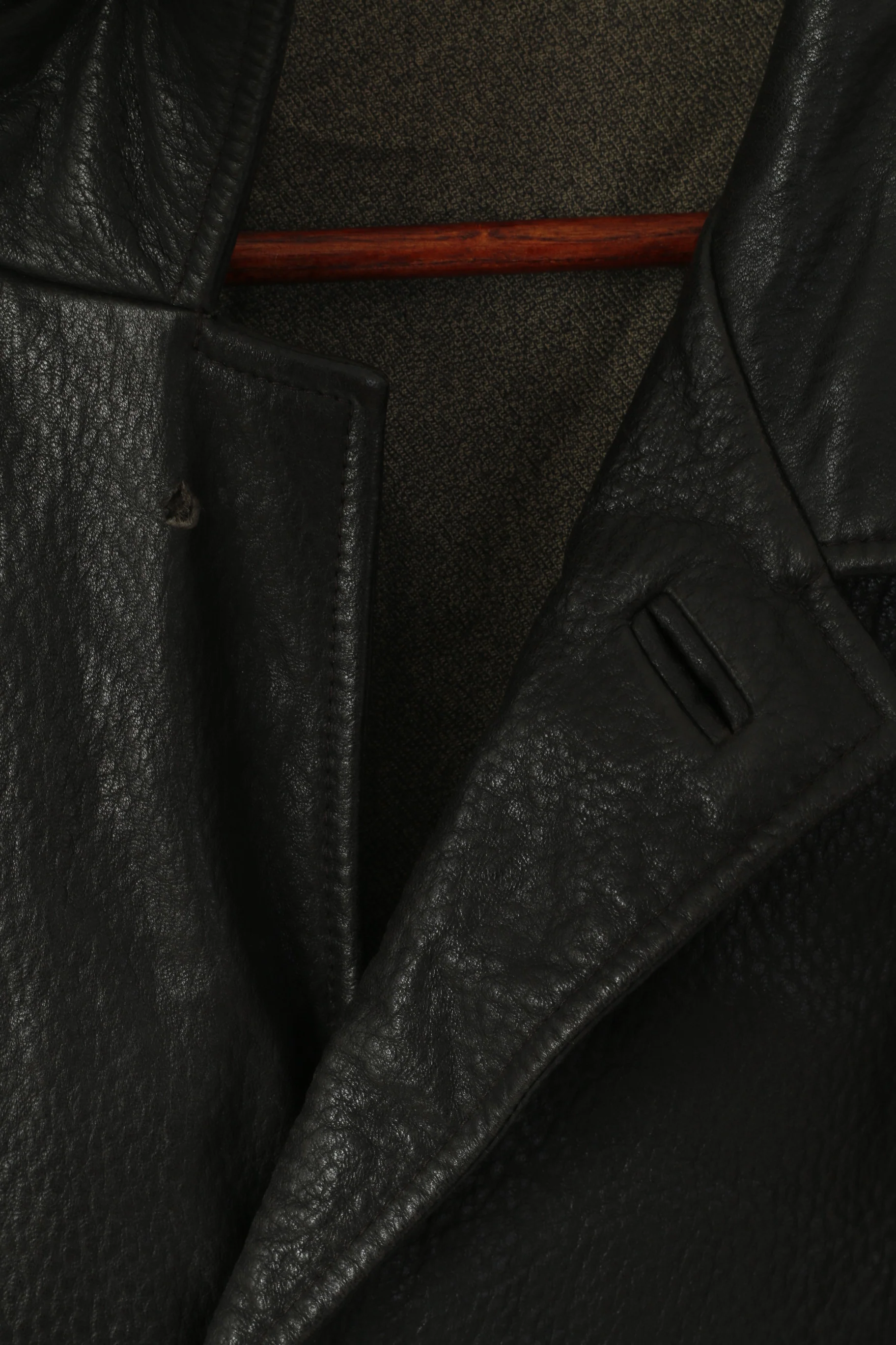 Atwardson Finest Men 50 XXL Jacket Dark Brown Leather Vintage Single Breasted Top - Image 4