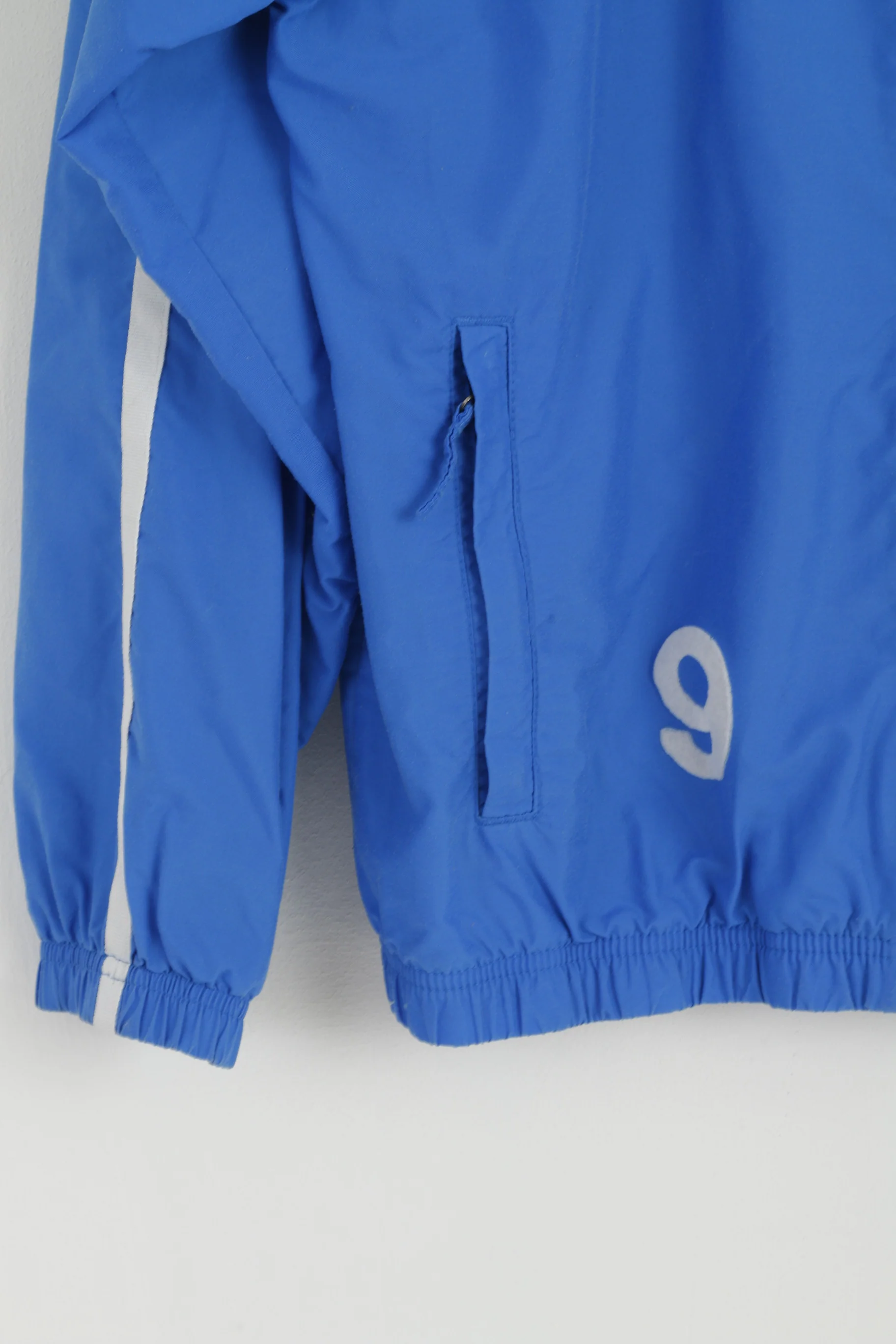 Nike Youth 164 - 176 Jacket Blue Nylon Activewear Training Sport Zip Up #9 Track Top - Image 3