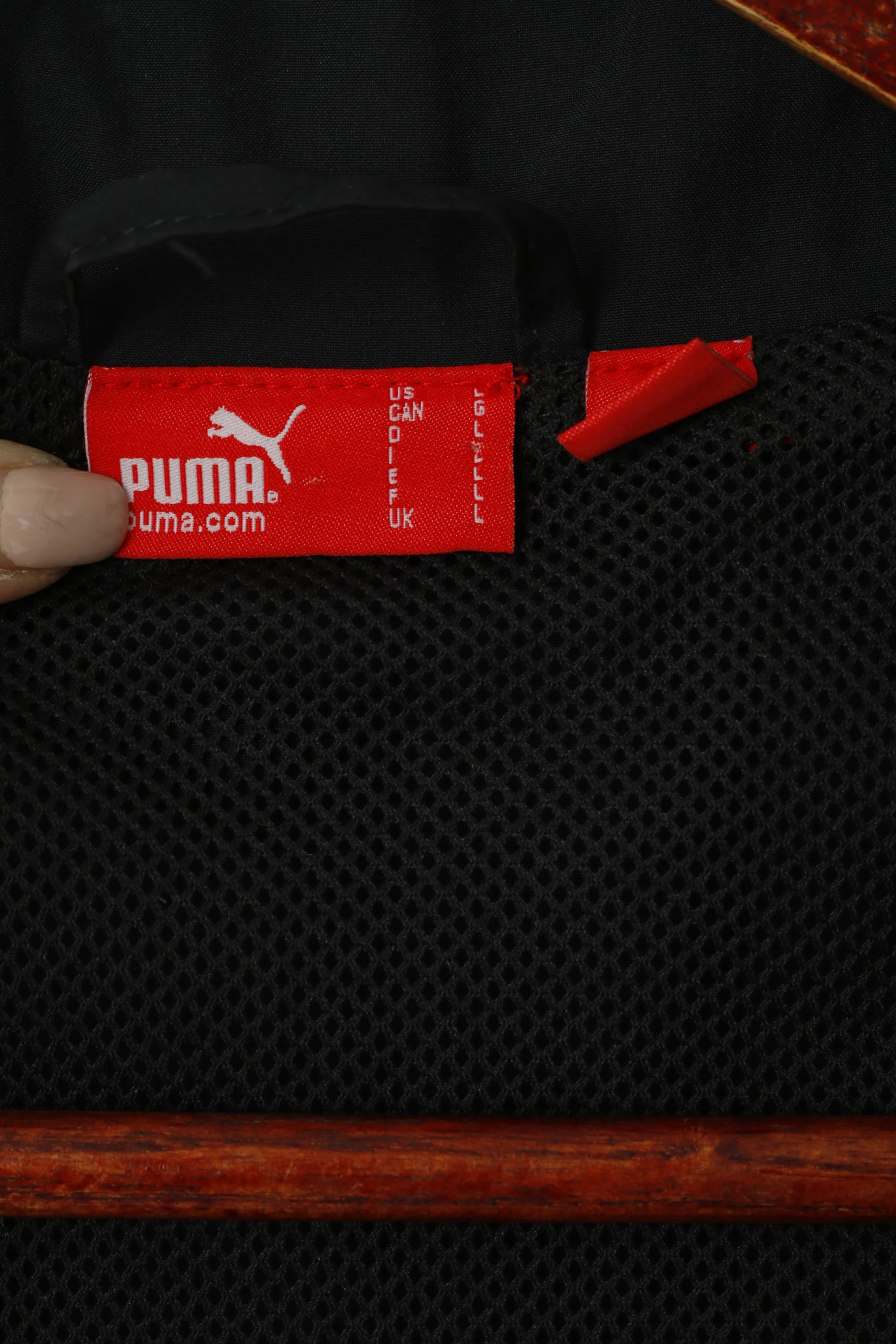 Puma Men L Jacket Red Sportswear Lightweight Full Zipper Activewear Track Top8 - Image 4