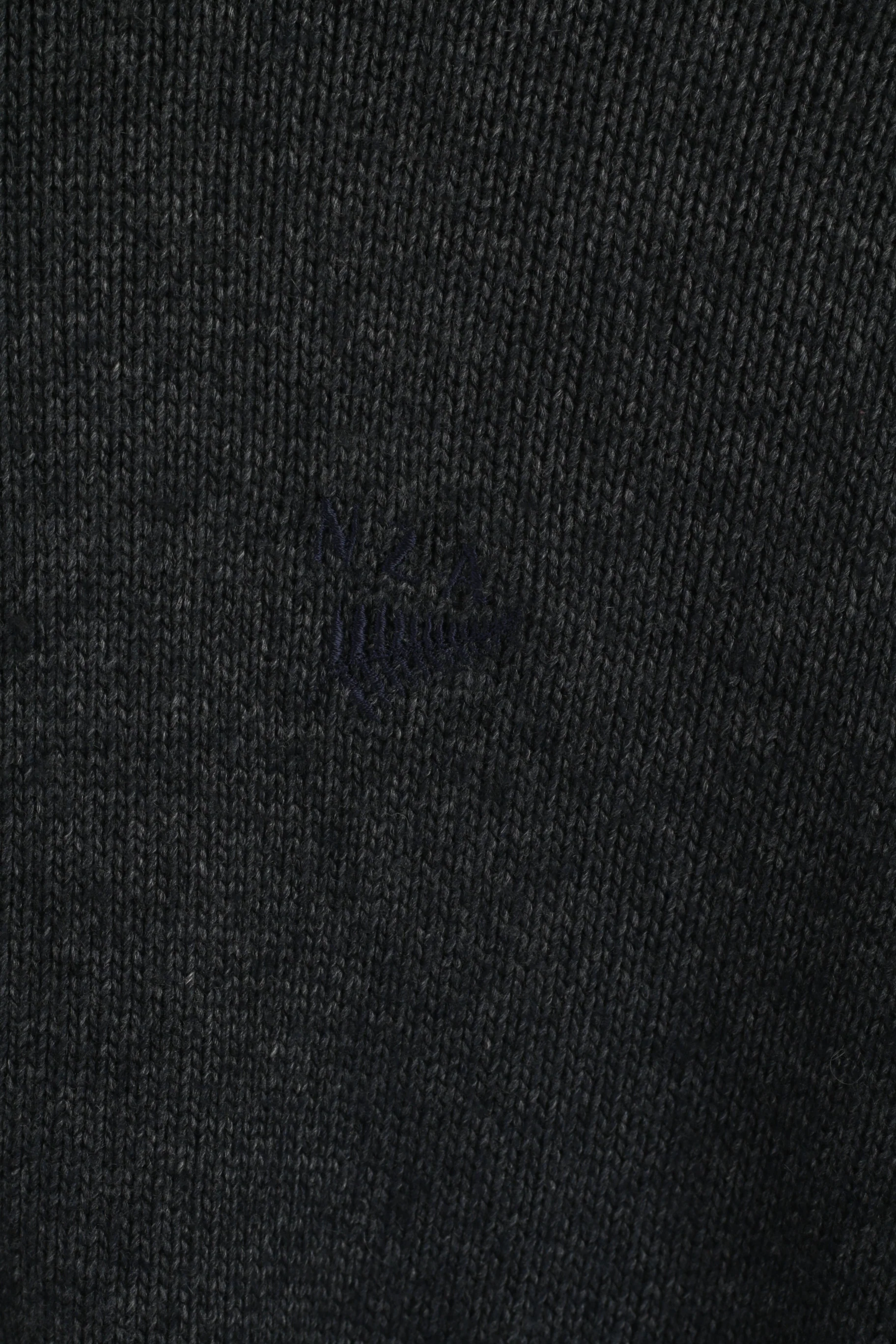New Zealand Auckland Men M Jumper Grey Full Zipper Nylon Exclusive Sweater Top - Image 2