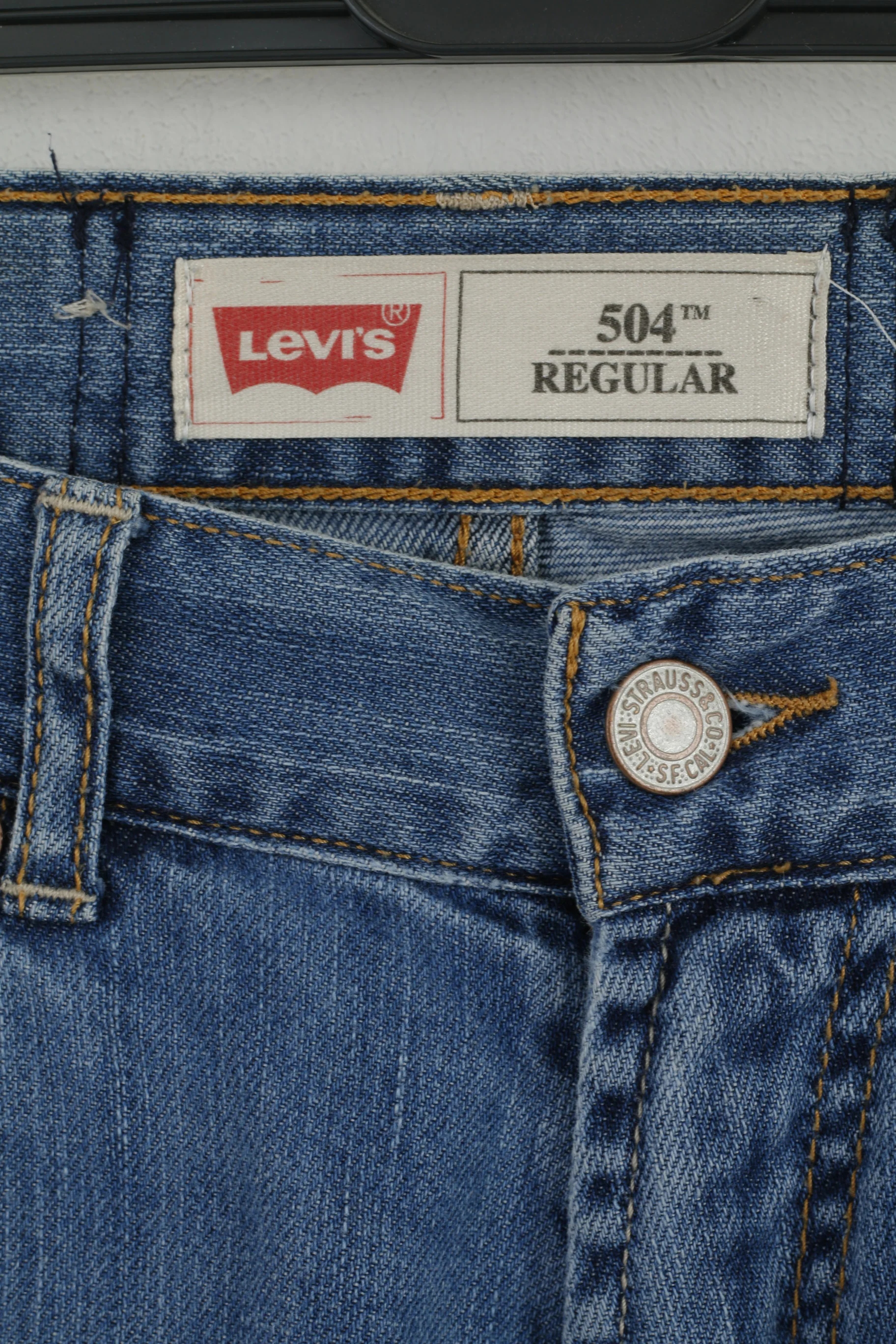 Levi's Girls 14 Age Trousers Blue Jeans Denim Regular 504 Cotton Skinny Pants - Image 2