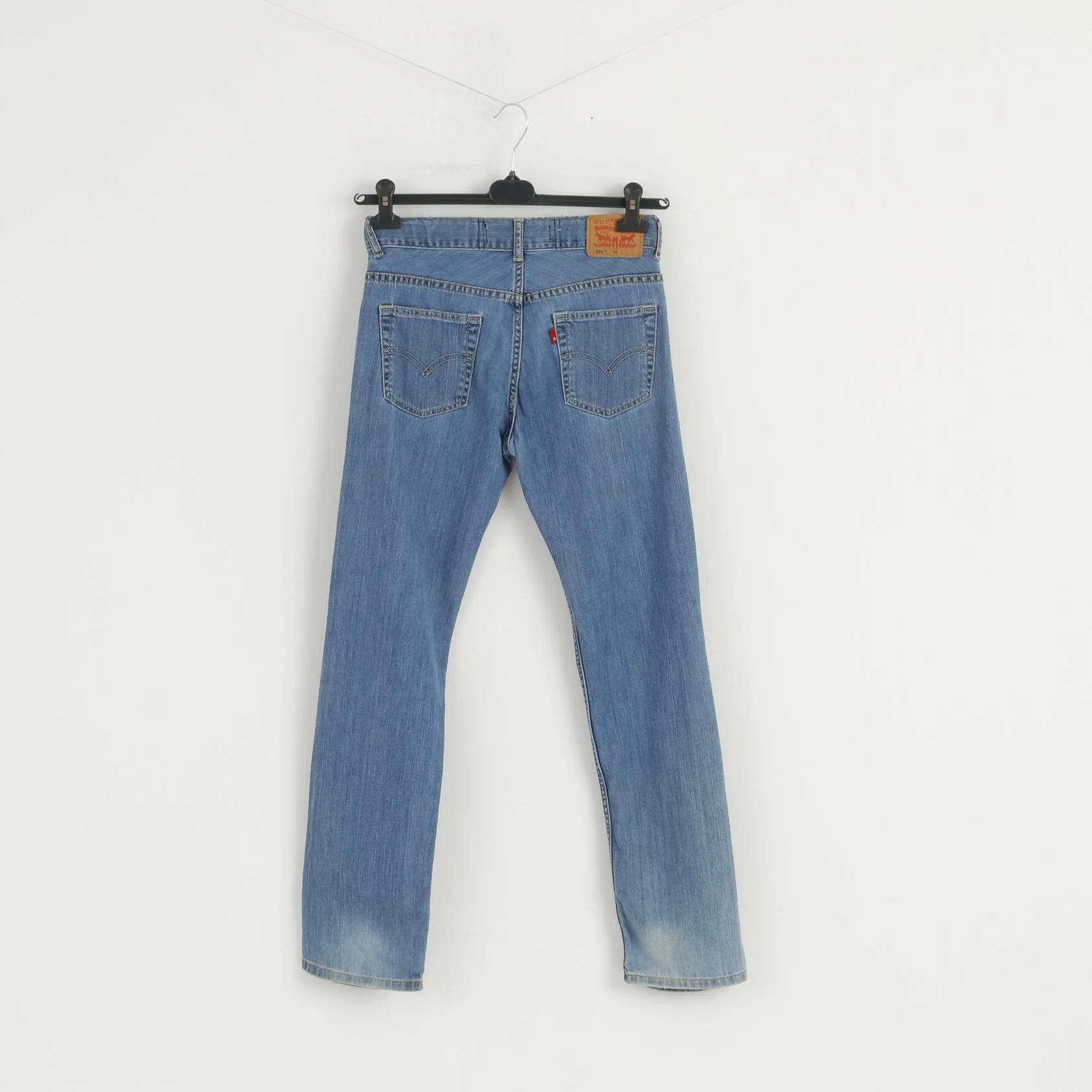 Levi's Girls 14 Age Trousers Blue Jeans Denim Regular 504 Cotton Skinny Pants - Image 7