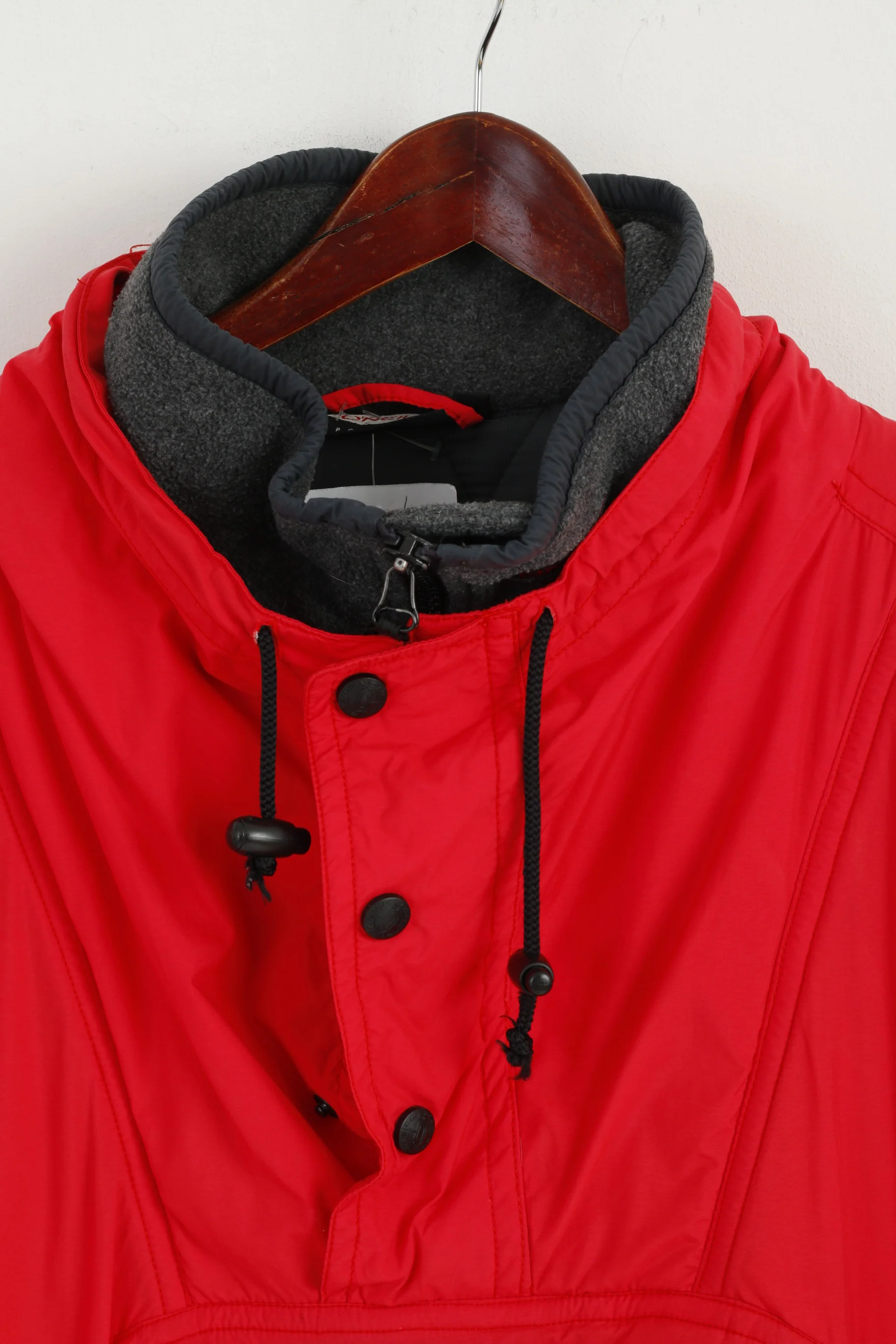 O'Neill Sportswear Men L Jacket Red Ski Snowboarding Pullover Zip Neck Padded Vintage Top - Image 2