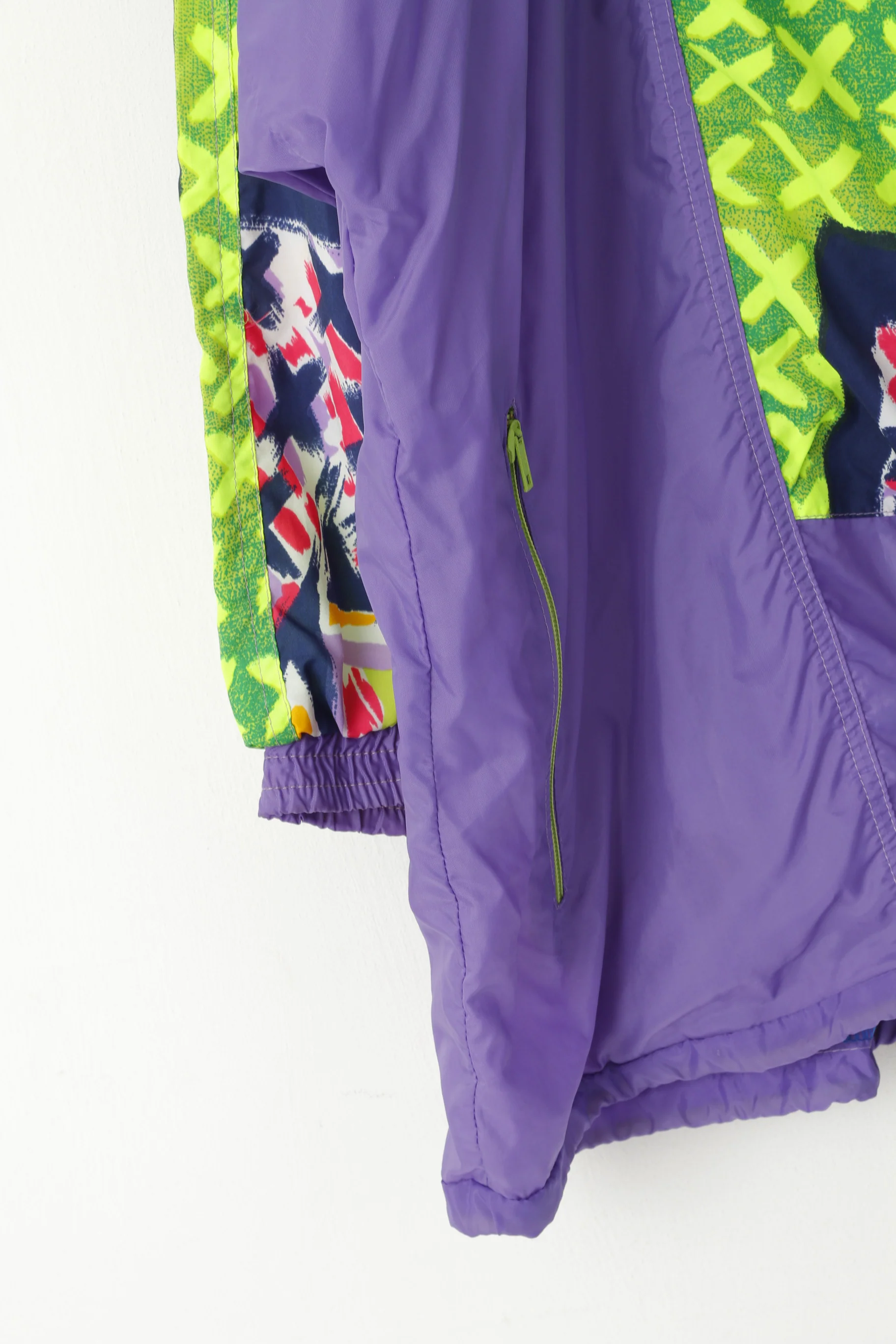 Fashion Men 4 XL Pullover Jacket Purple Vintage Kangaroo Pocket Festival Run Top - Image 3