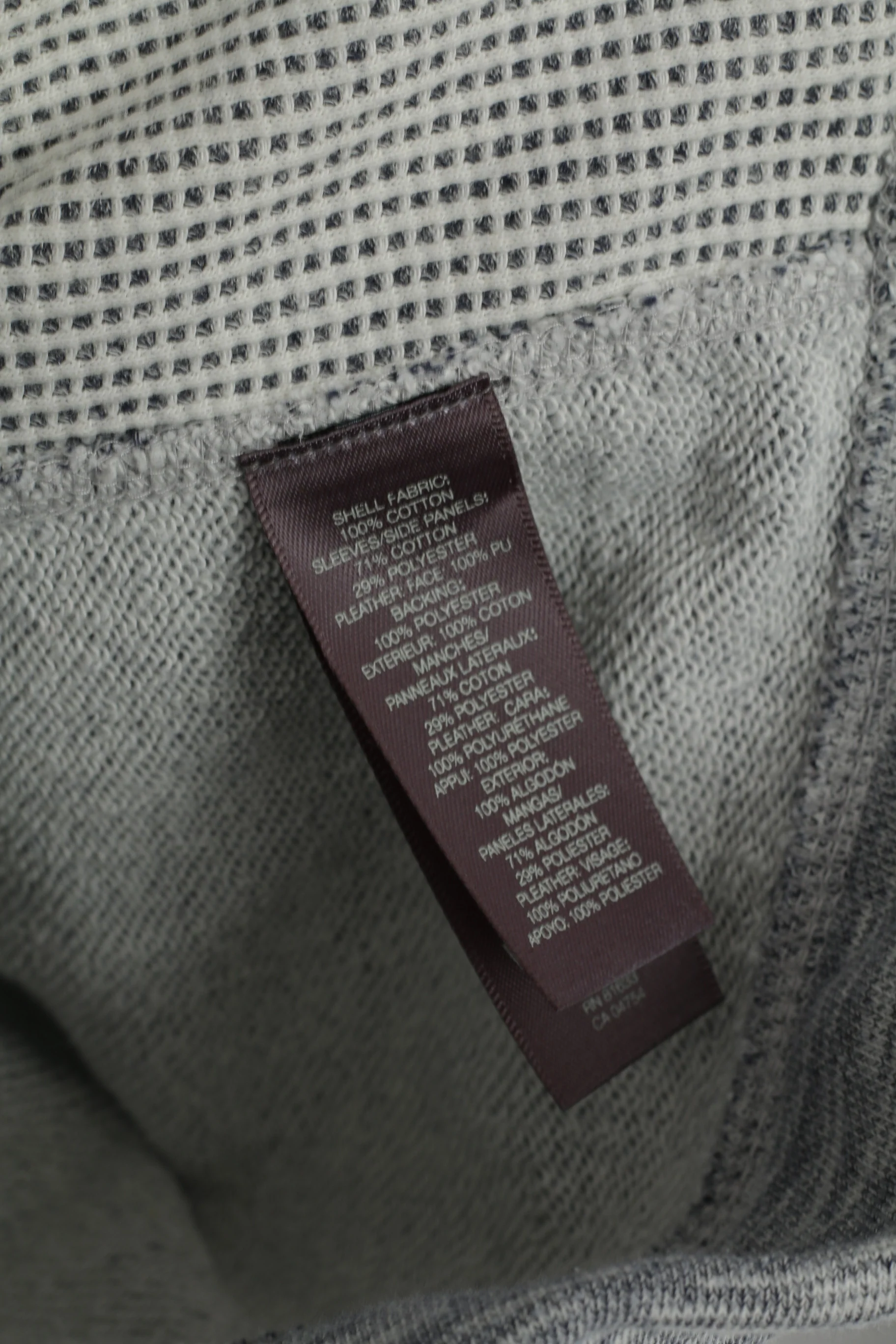Kenneth Cole Reaction Women M Sweatshirt Grey Cotton Detailed Zip Up Top - Image 5