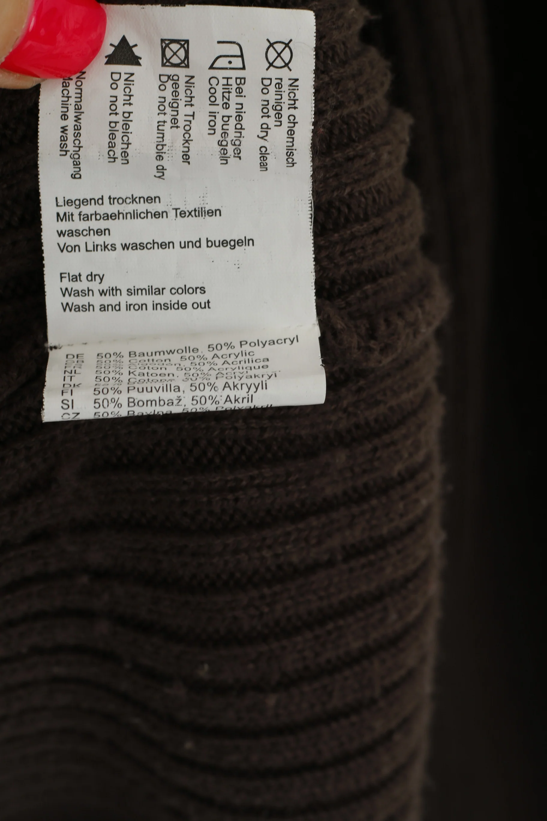 S. Oliver Men L Jumper Brown Cotton Graphic Motor Delivery Crew Neck Sweater - Image 6