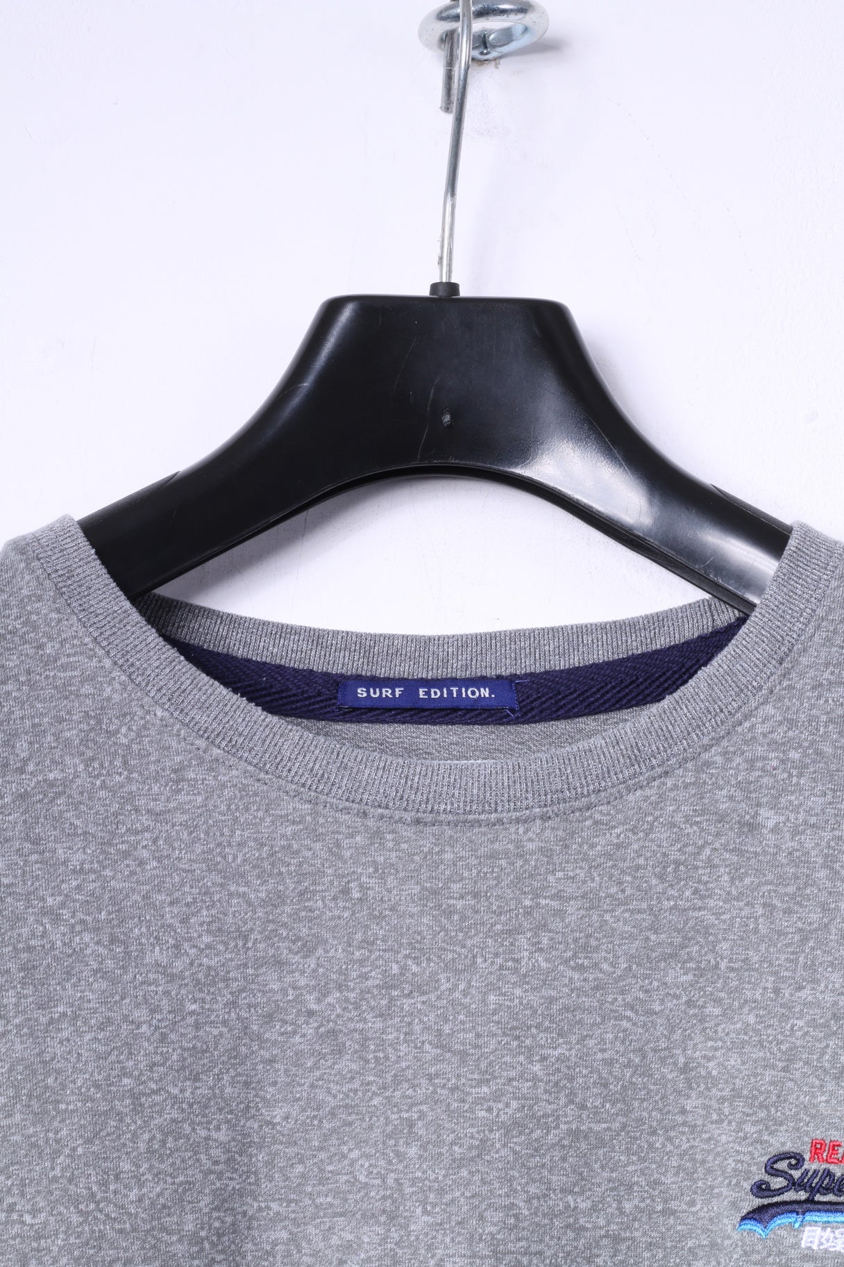 Superdry Mens XL (M) T- Shirt Grey Cotton Surf Edition Basic Tee Top - Image 2