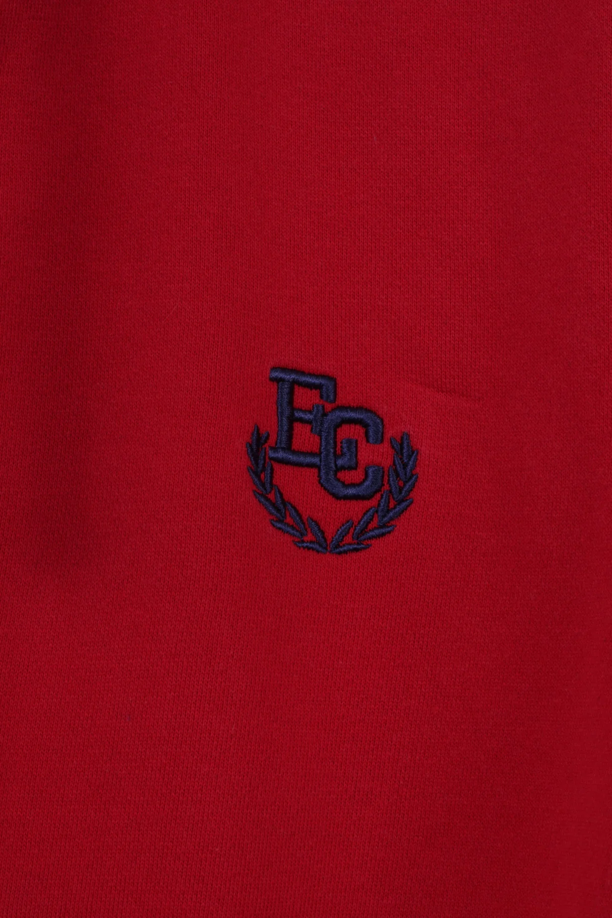 Etirel Mens M Sweatshirt Red Cotton Campus Sportswear Zip Up Hoodie Active Top - Image 3