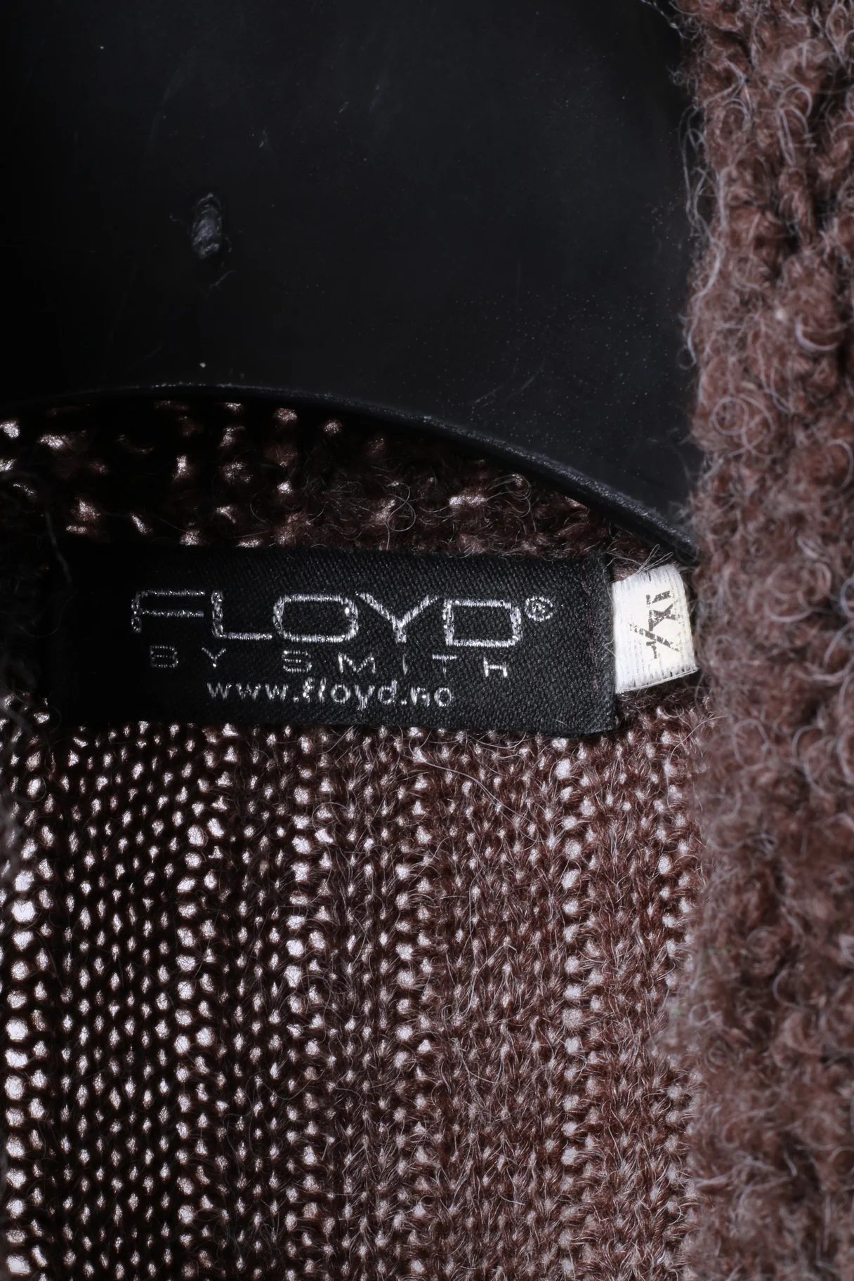 FLOYD by Smith Womens XL (M) Sweater Belted Brown Long Open Front Sleeveless Italy - Image 3