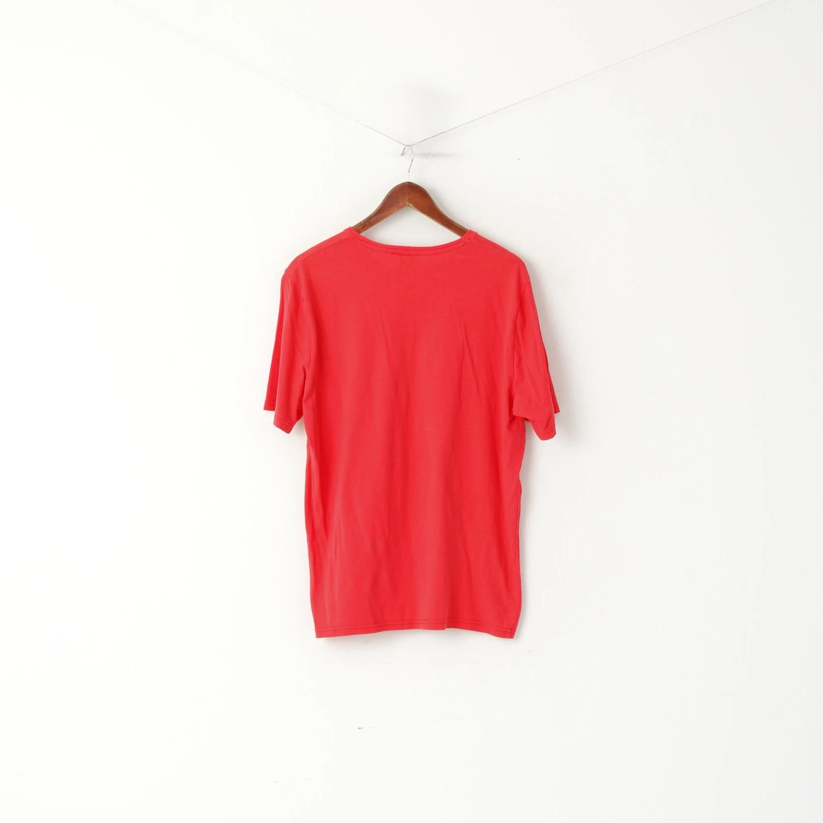 George The Big Bang Theory Men L T- Shirt Red Cotton Graphic Bazinga Crew Neck Top - Image 5