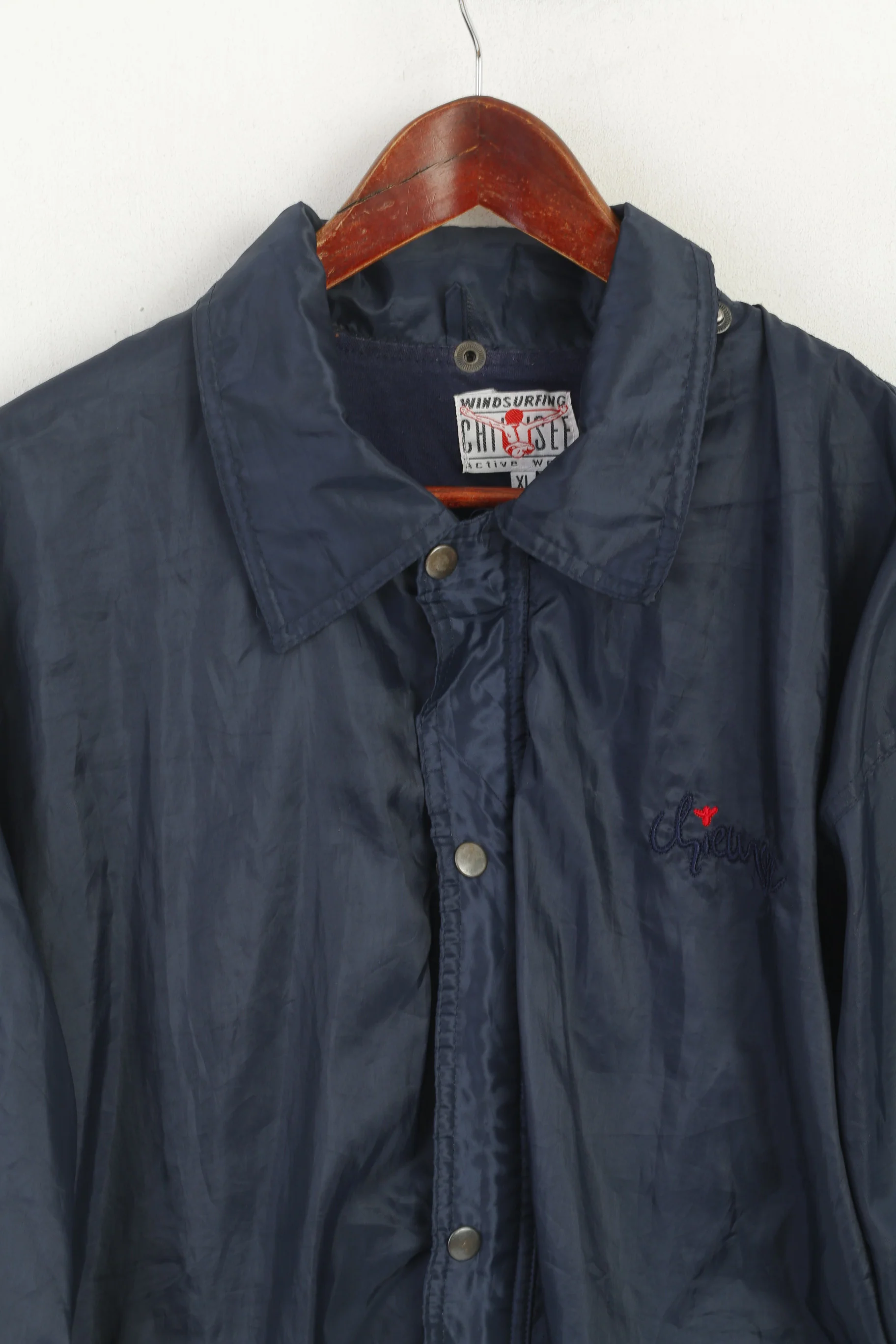 Chiemsee Windsurfing Men XL Jacket Navy Vintage Active Wear Zip Up Top - Image 2