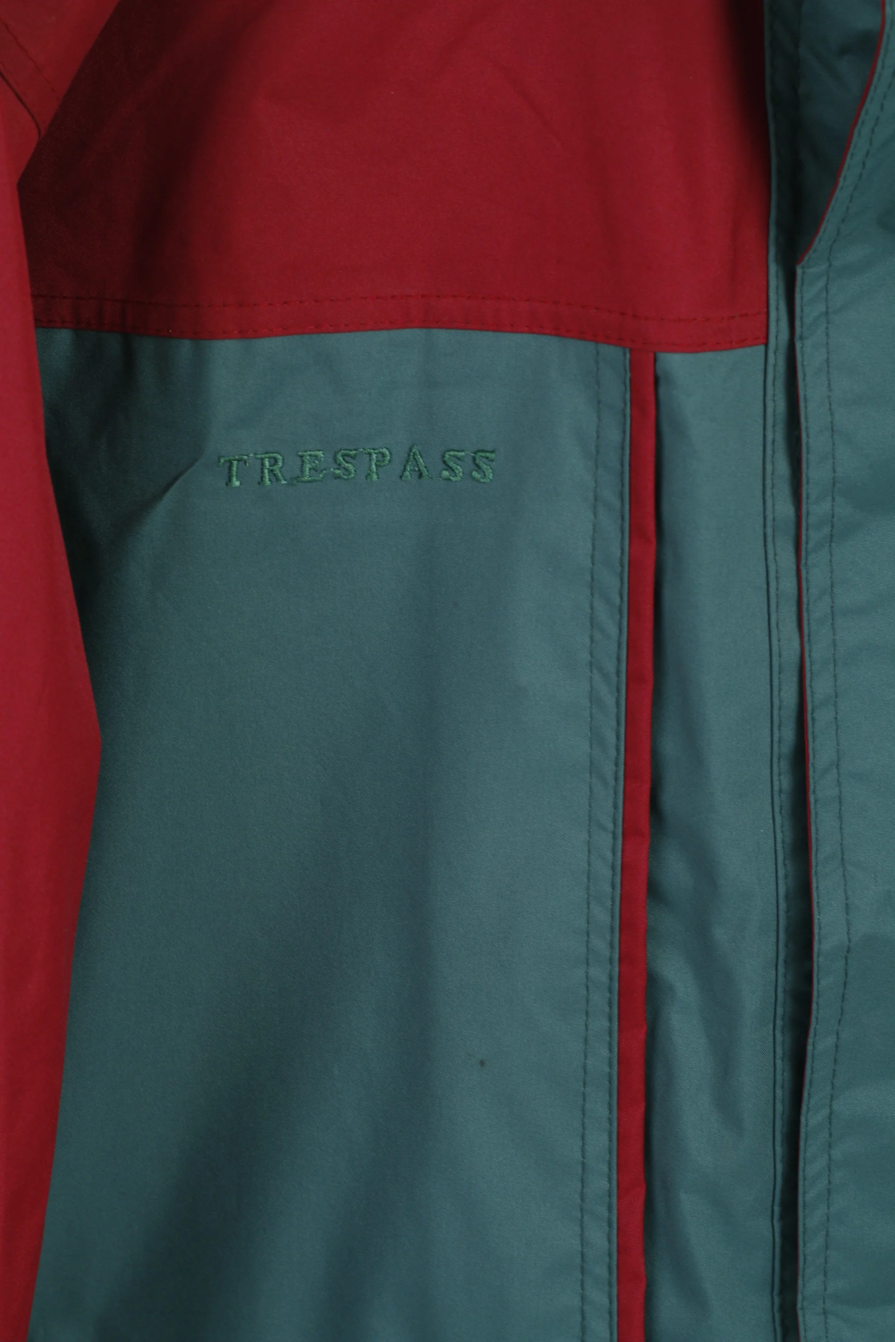 Trespass Men S Jacket Green Parka Hidden Hood High Performance Outdoor Top - Image 4