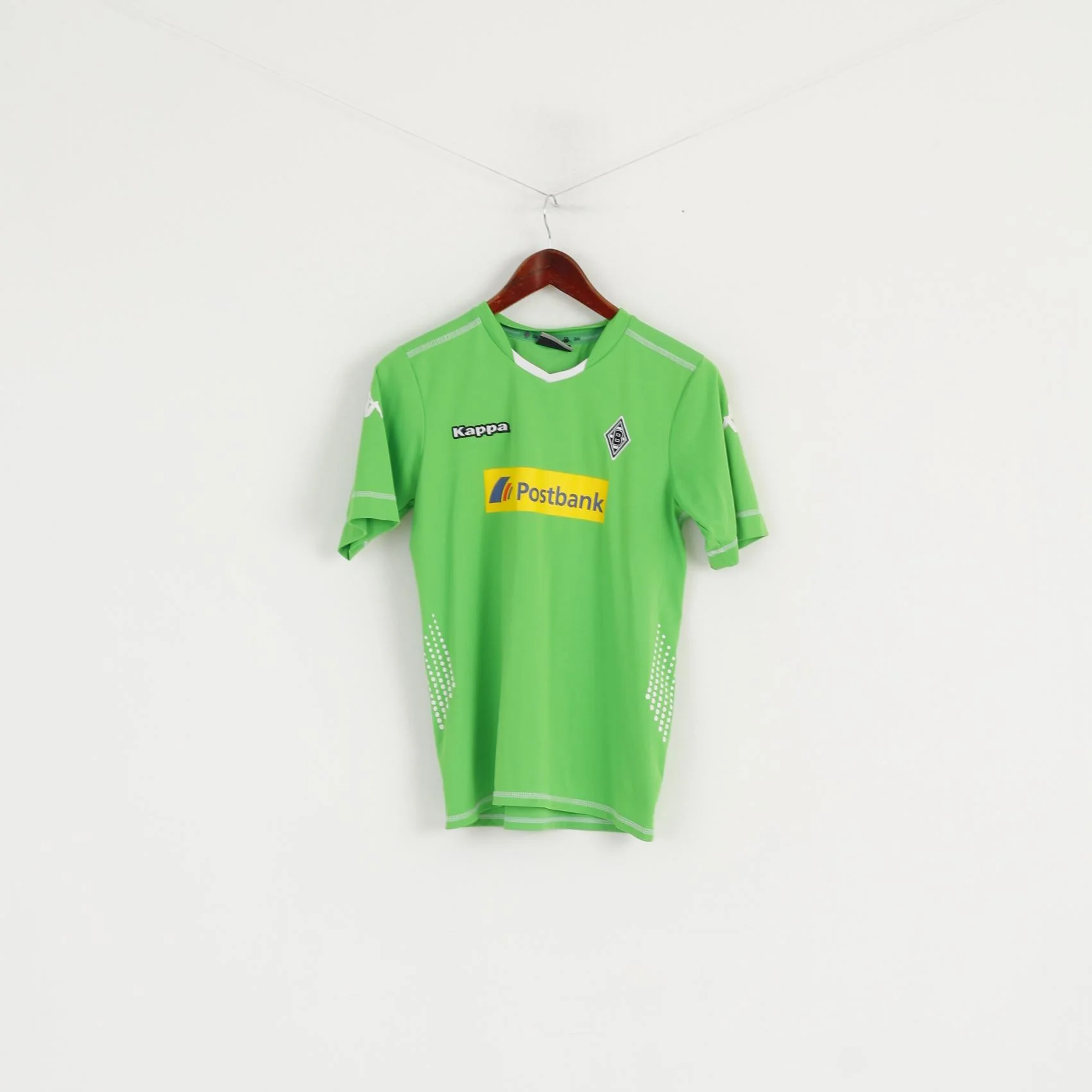 Kappa Borussia Mönchengladbach Youth 164 Shirt Green Football Jersey Top