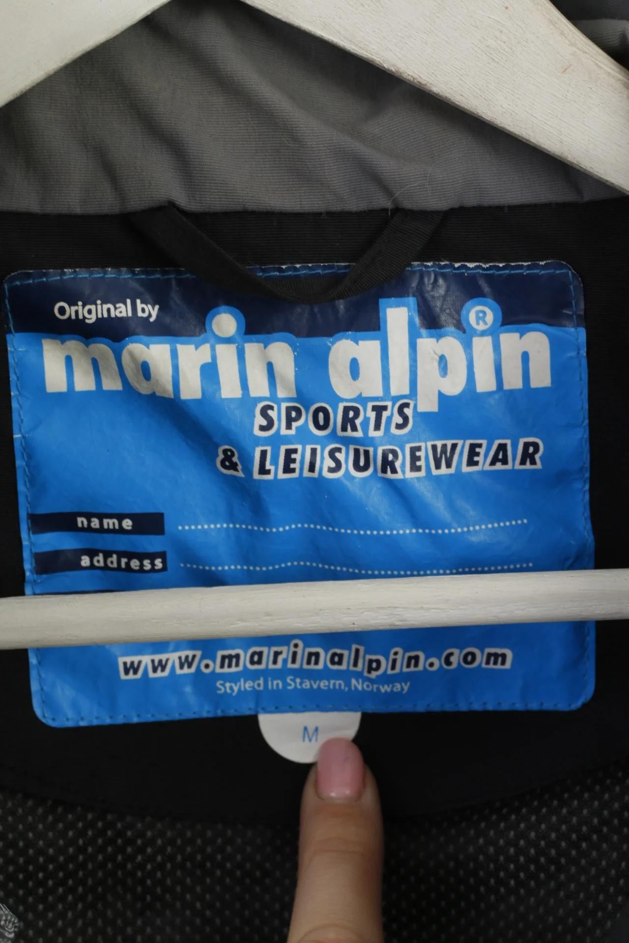 Marin Alpin Sports & Leisurewear Men M Jacket Black Nylon Waterproof Lightweight Top - Image 4