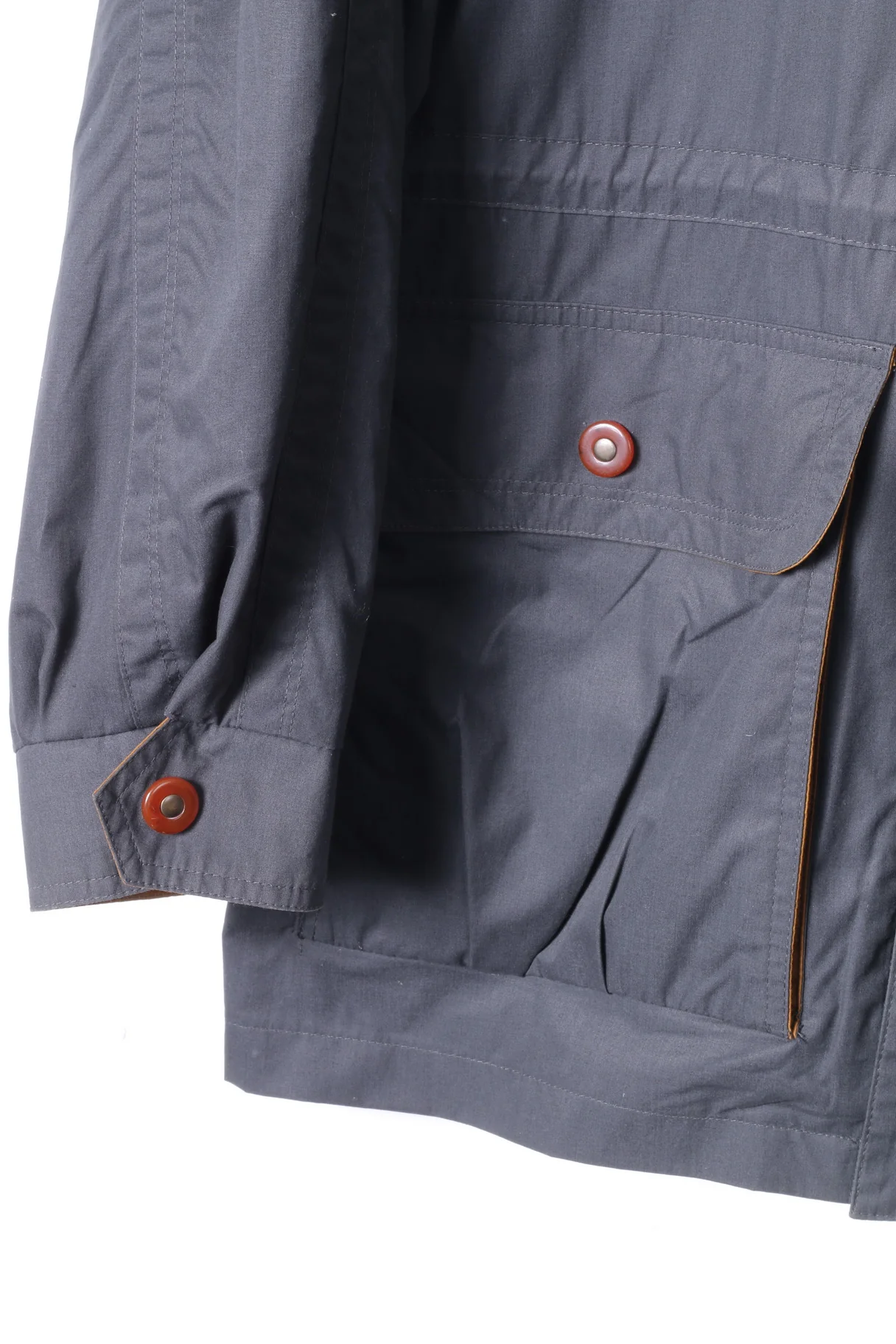 Dannimac Naturally Men 52 L Jacket Gray Cotton Country Lightweight Vintage Zip Up Top - Image 3