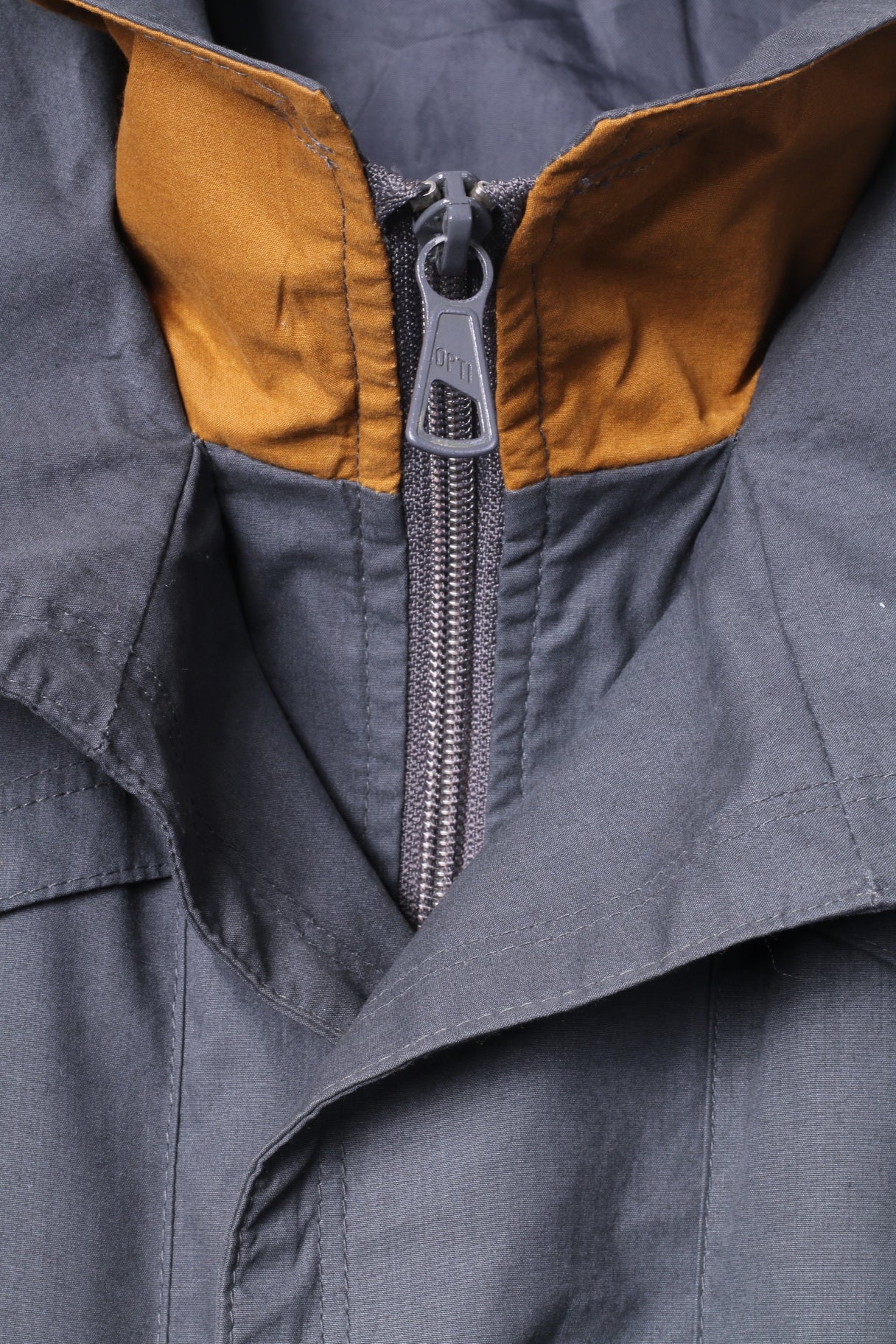 Dannimac Naturally Men 52 L Jacket Gray Cotton Country Lightweight Vintage Zip Up Top - Image 5