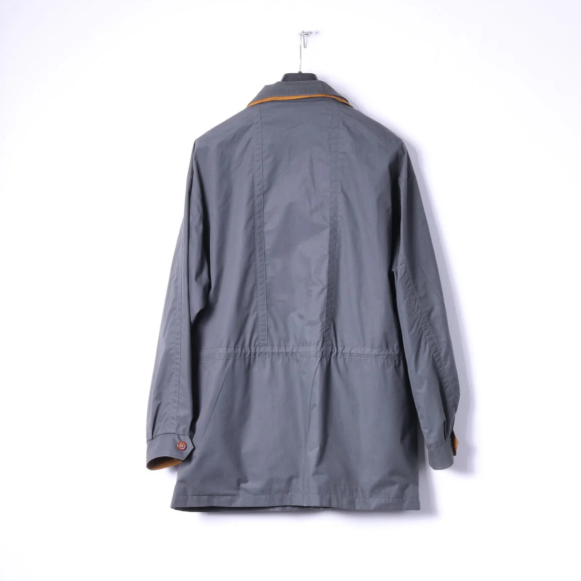 Dannimac Naturally Men 52 L Jacket Gray Cotton Country Lightweight Vintage Zip Up Top - Image 8