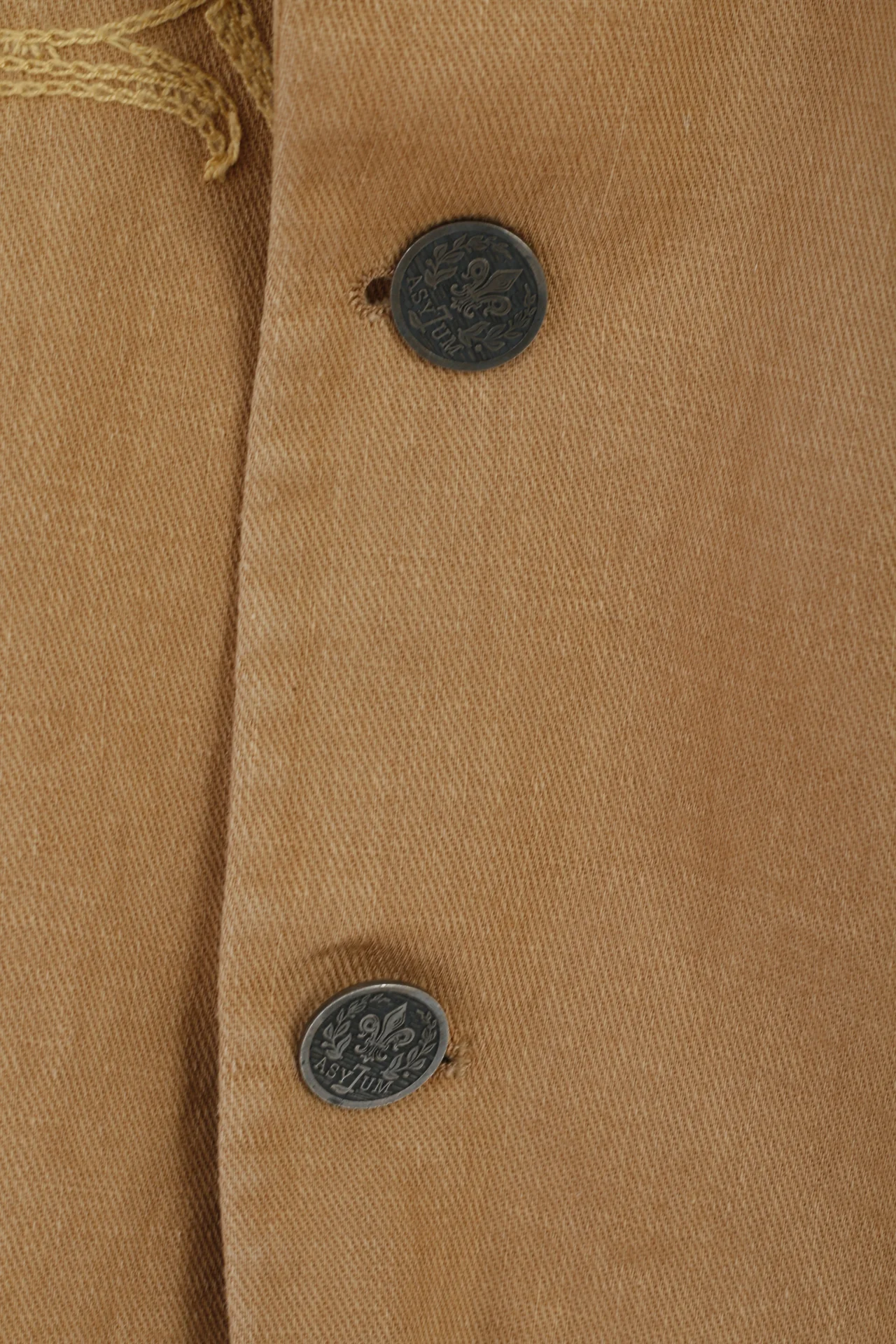 As 7 Th Lum Mens 40 S Blazer Beige Linen Cotton Blend Emroidered Jacket - Image 4