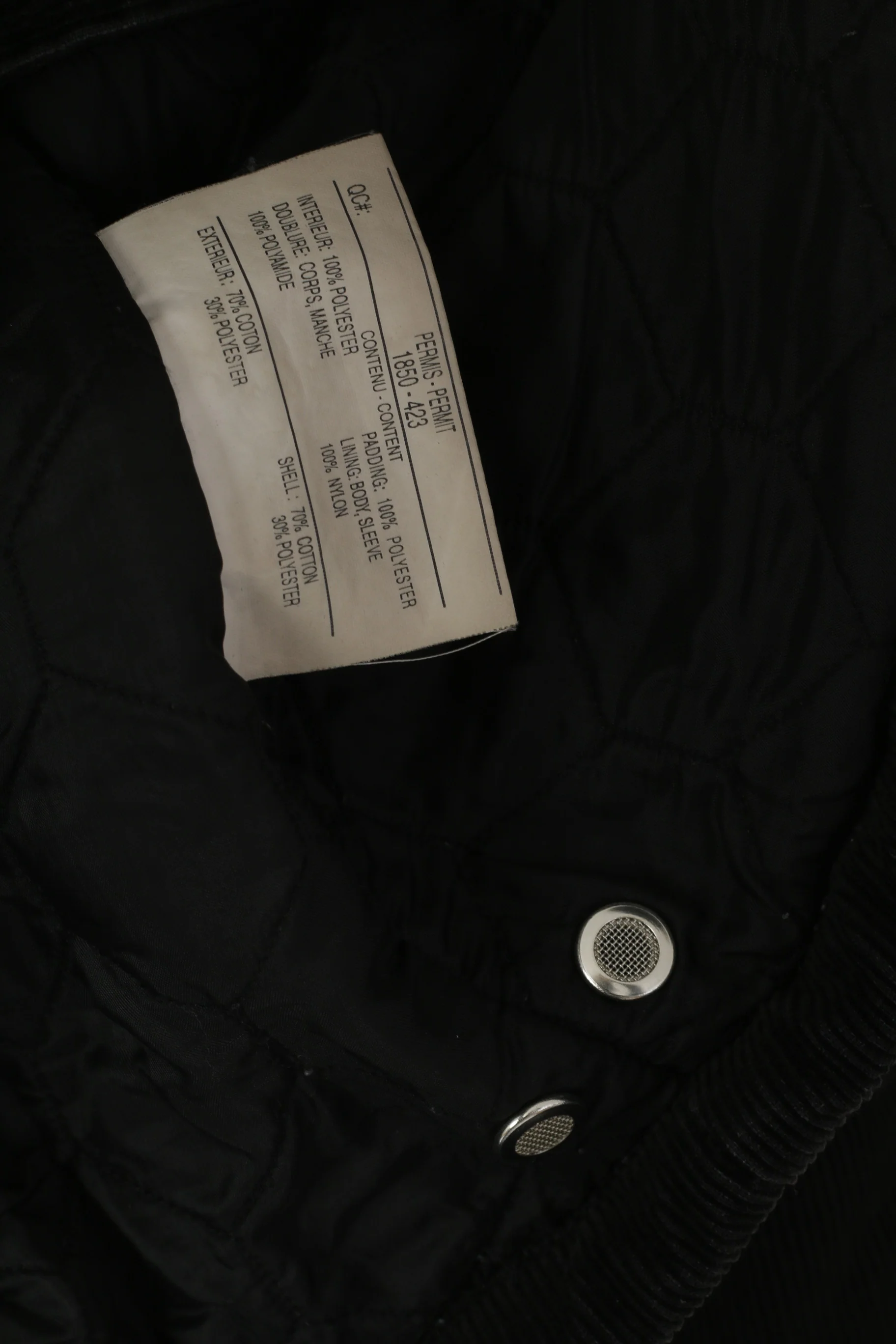 Diesel Women M Conduroy Jacket Black Shiny Double Breasted Cotton Top - Image 5