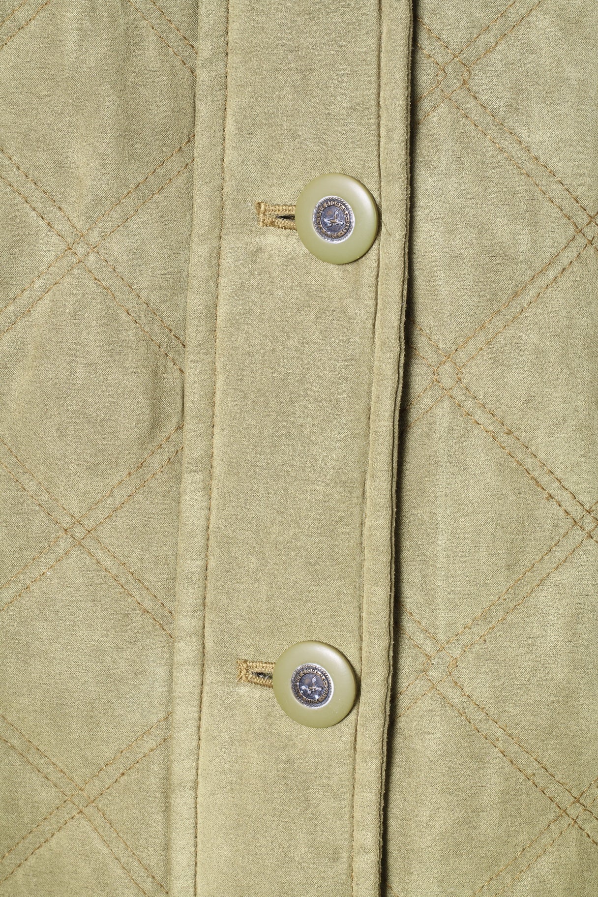 Eastex Womens 14 40 Jacket Quilted Green Buttoned Retro Coat Top - Image 3