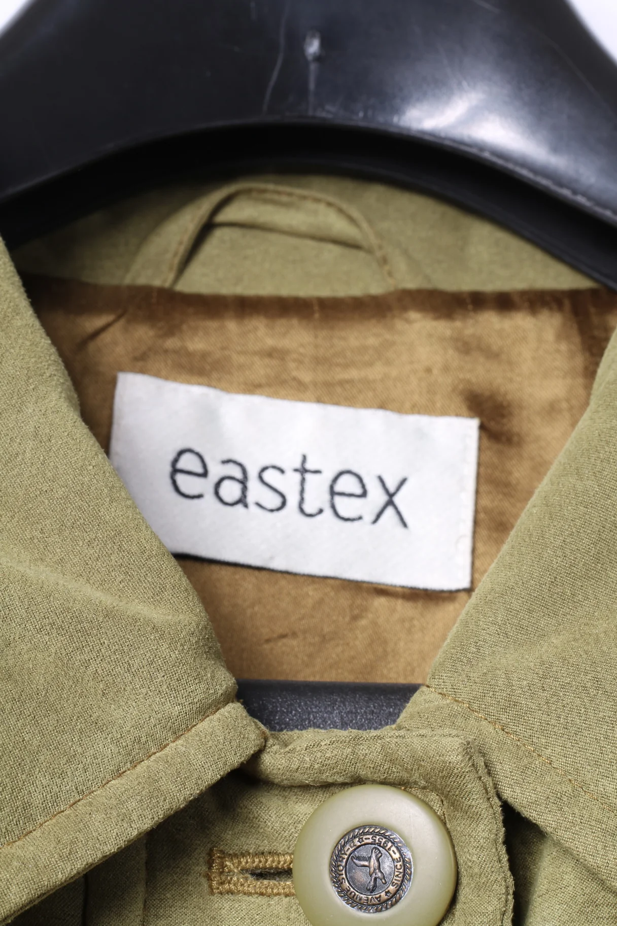 Eastex Womens 14 40 Jacket Quilted Green Buttoned Retro Coat Top - Image 5
