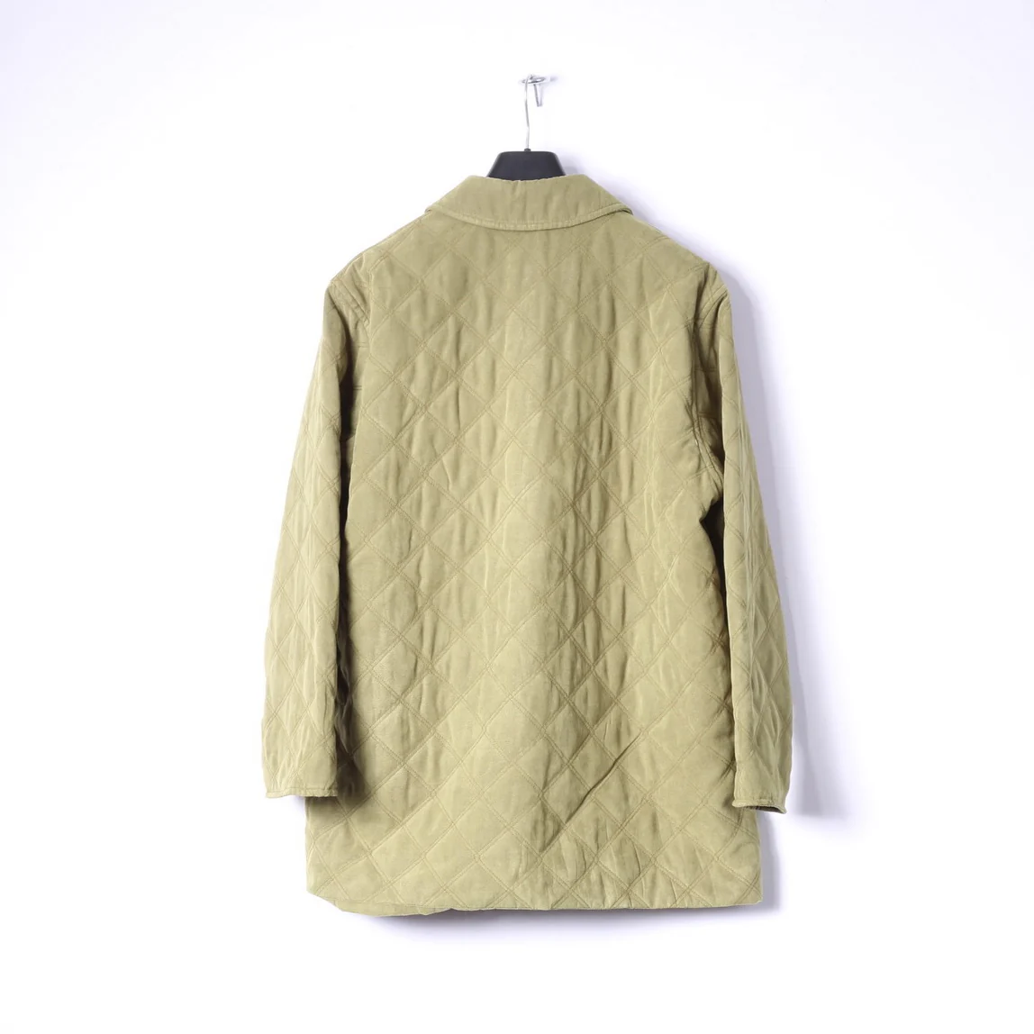 Eastex Womens 14 40 Jacket Quilted Green Buttoned Retro Coat Top - Image 7