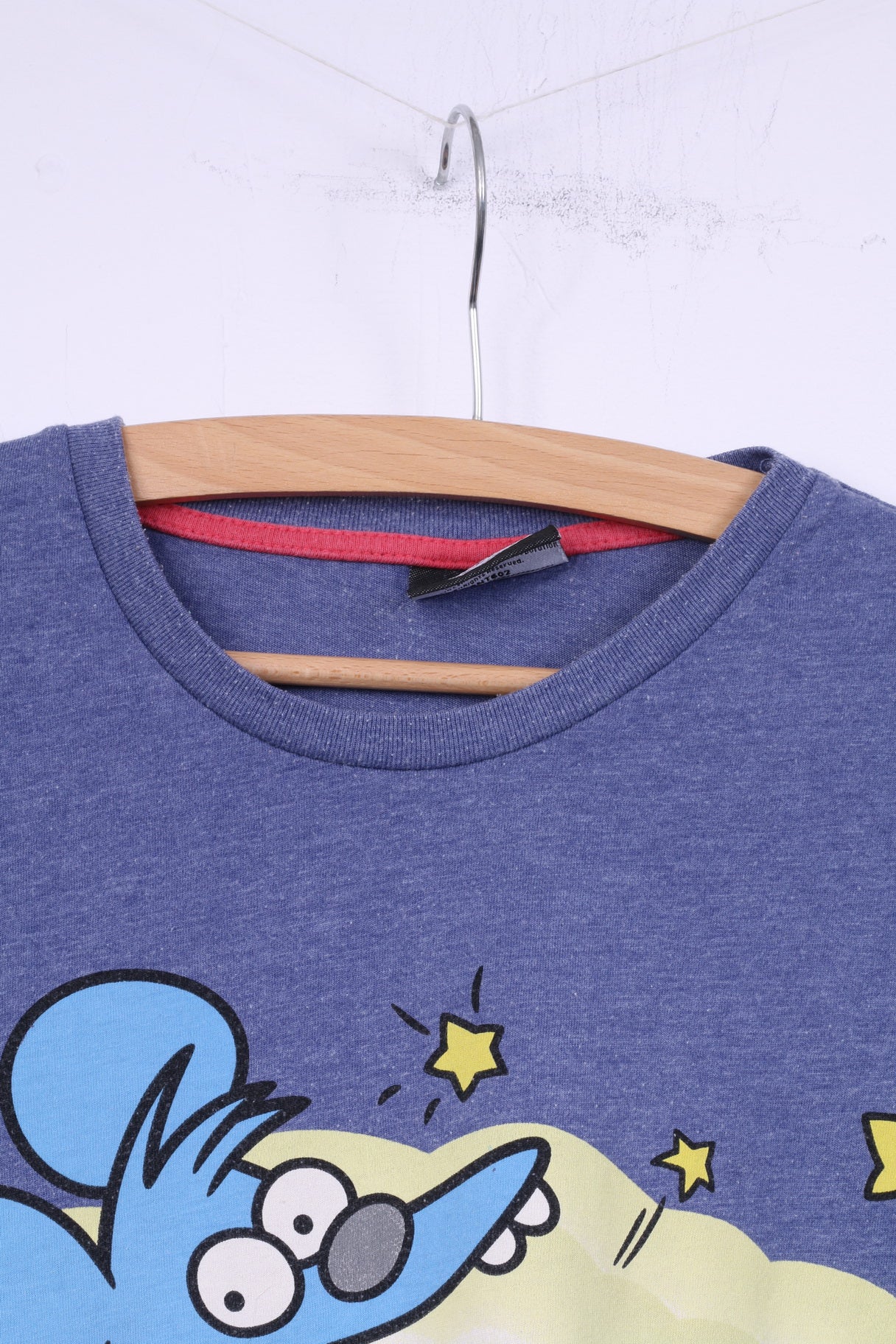 C&A The Simpsons Men S T-Shirt Blue Cotton Blend Graphic The Itchy & Scratchy Show - Image 2
