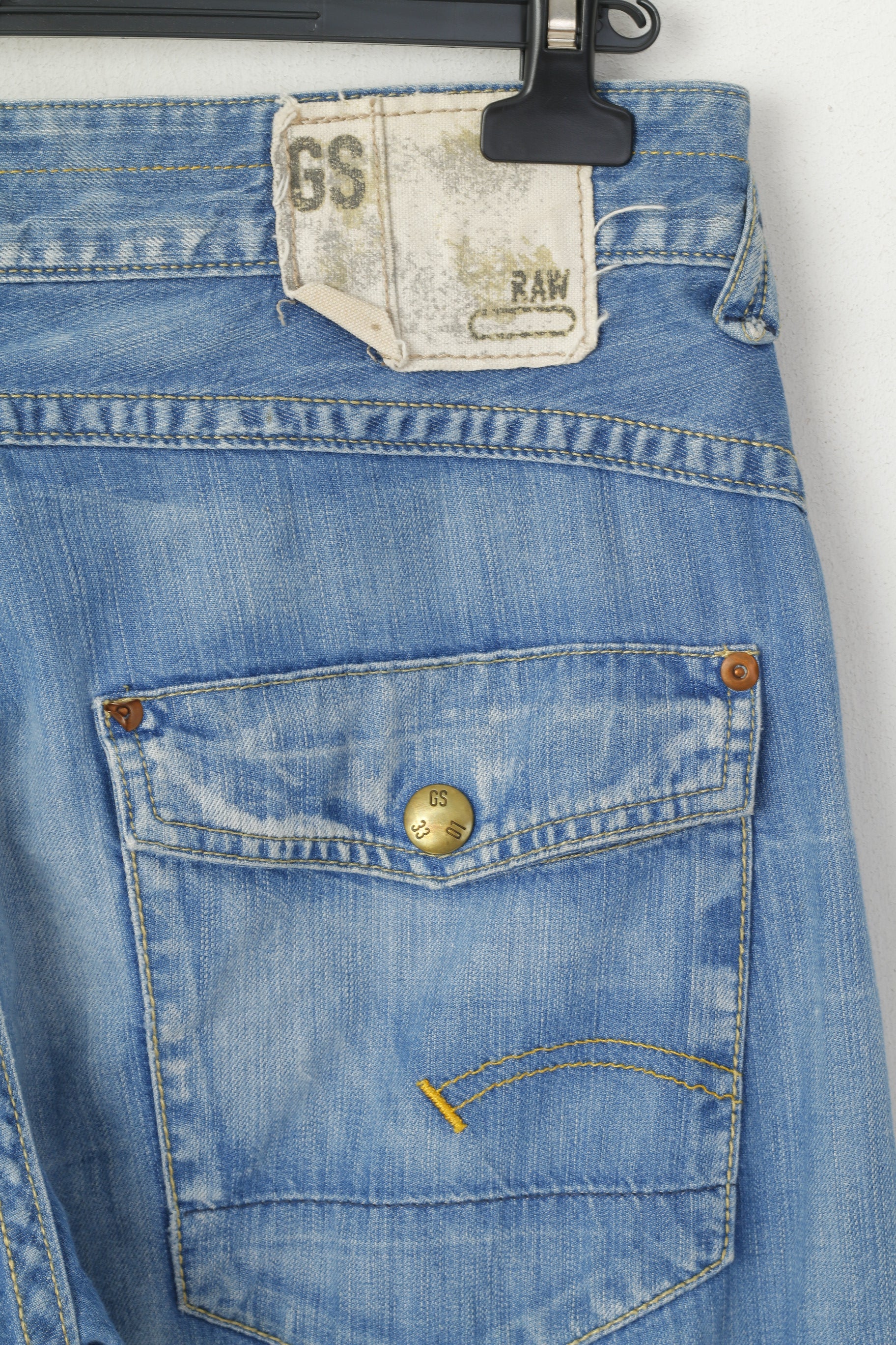 G-STAR RAW Men W 31 L 34 Trousers Denim Blue Jeans Cotton Postal Pant Loose - Image 4