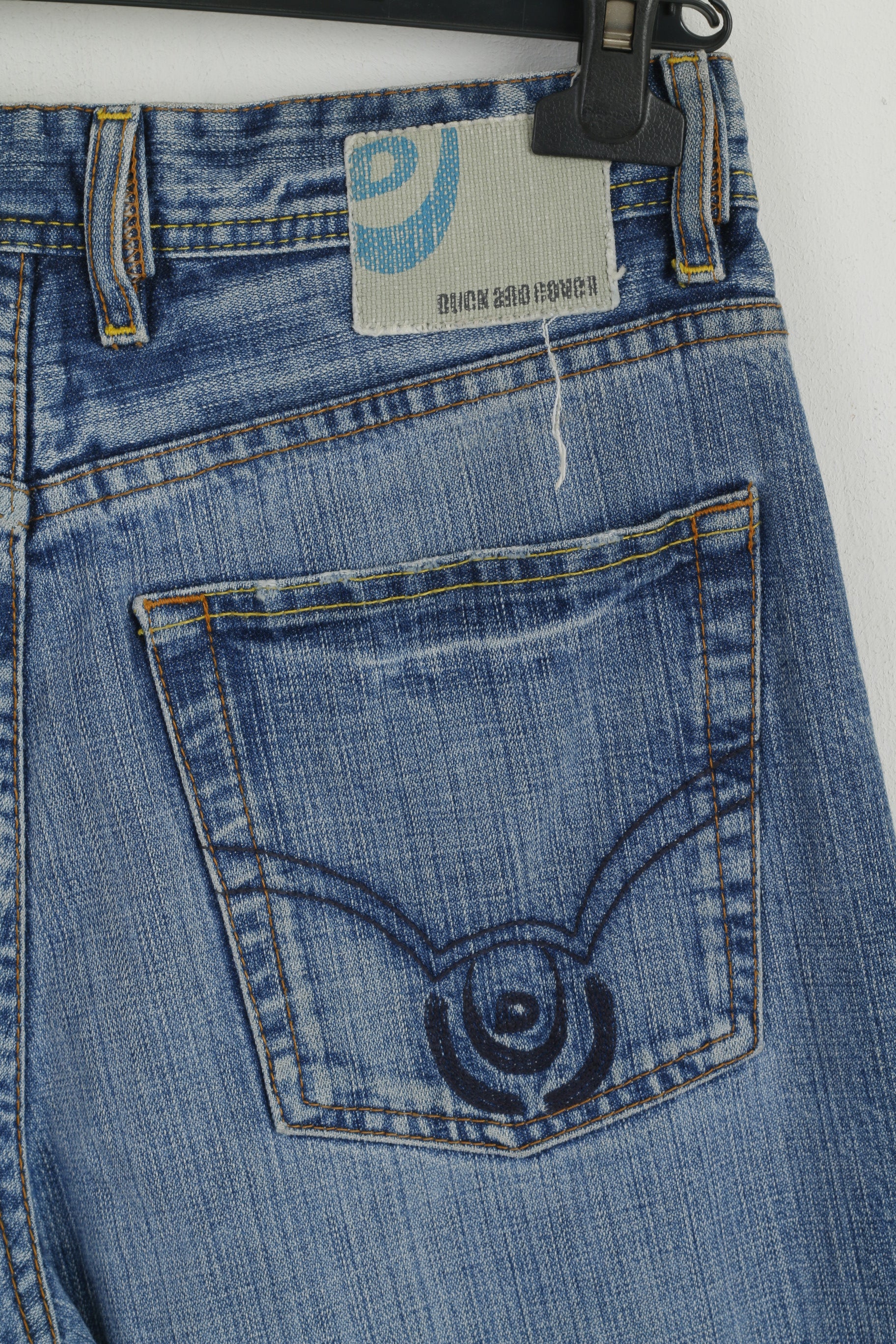 Duck And Cover Men W 32 L 30 Trousers Blue Cotton Jeans Denim Straight Leg pants - Image 6